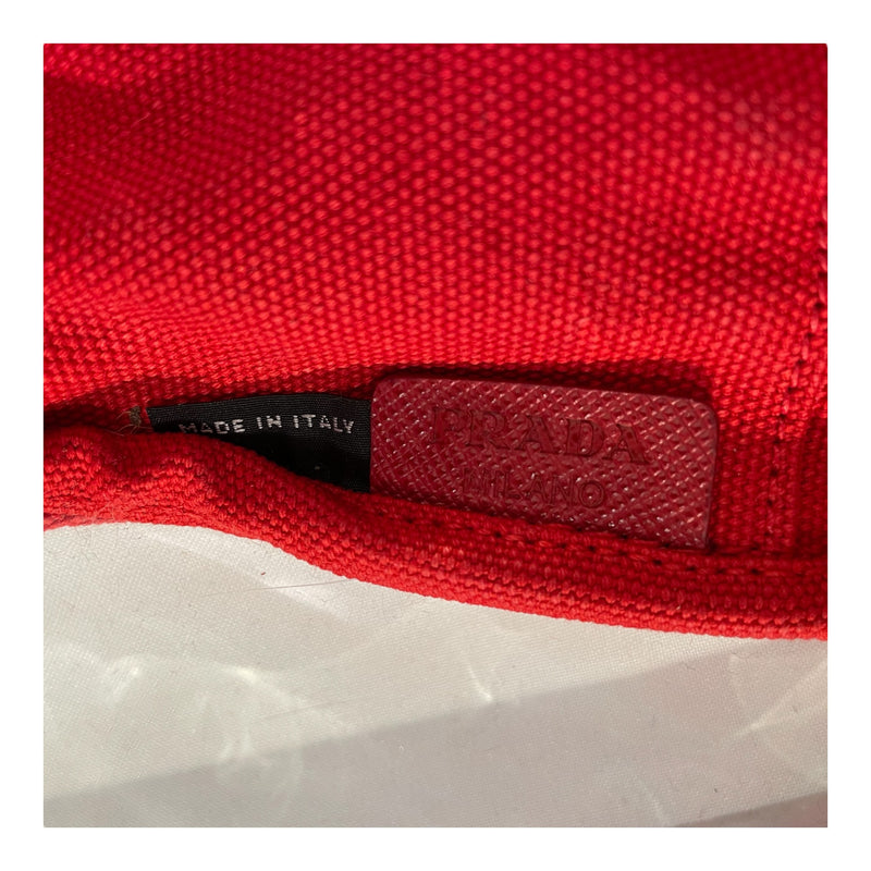 PRADA/Pouch/Border/CLR/Red Border Makeup Pouch