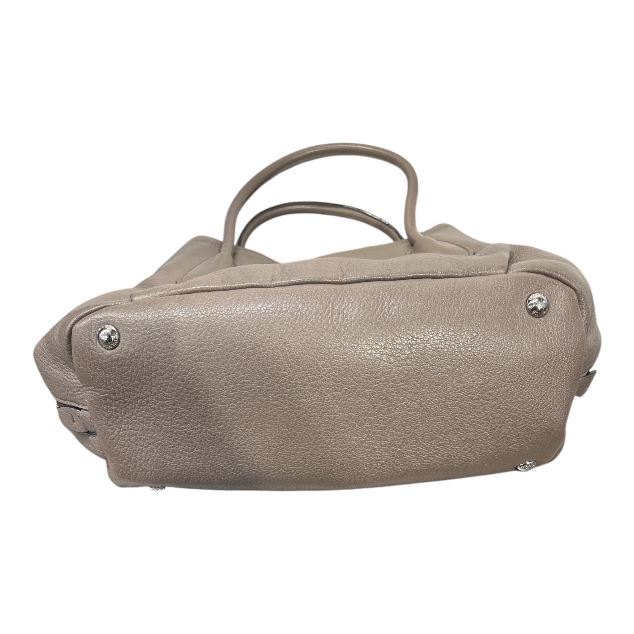 PRADA/Tote Bag/Leather/BRW/Vitelli Daino Side Zip Bag view 3