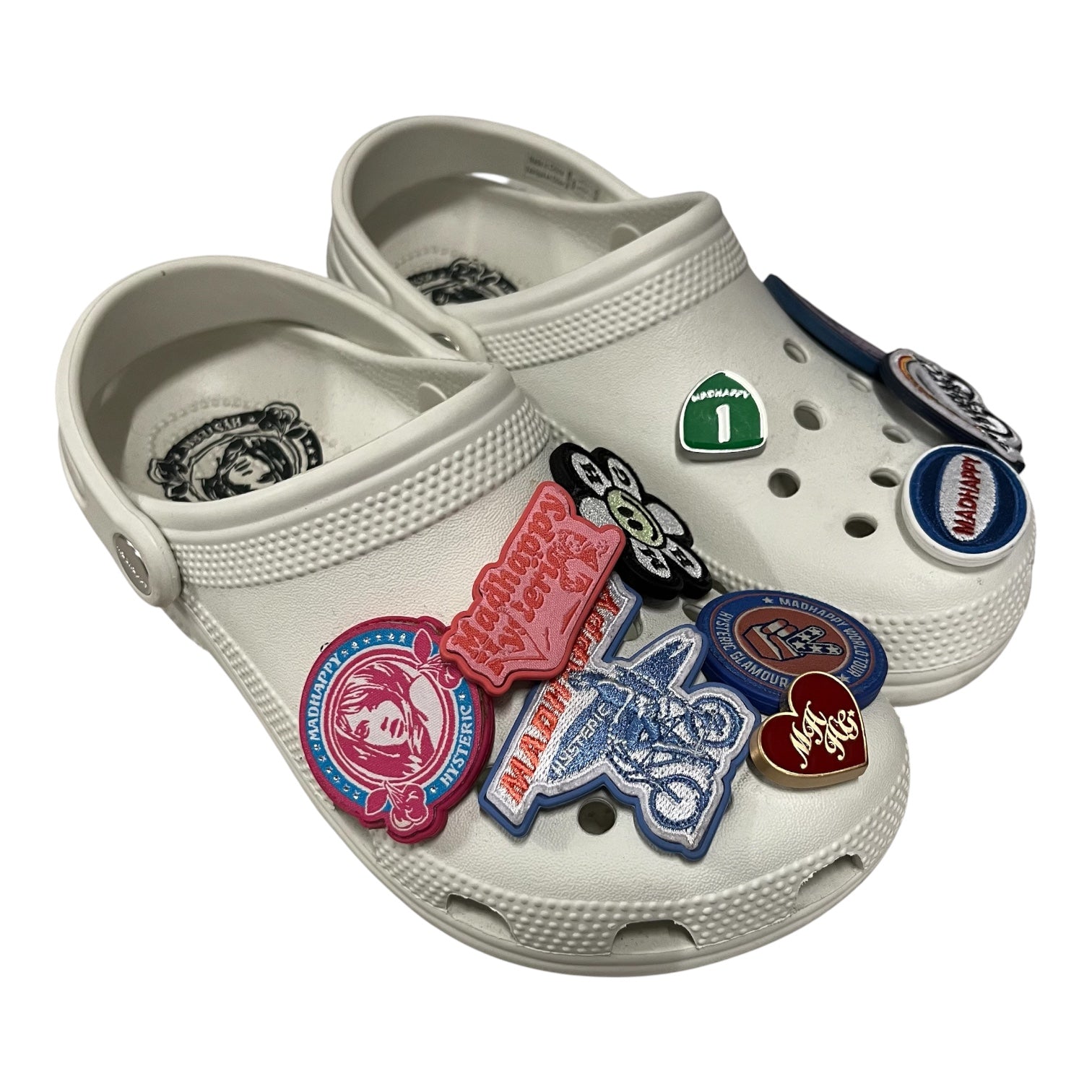 HYSTERIC GLAMOUR/crocs/Madhappy/Sandals/US 7/WHT/with jibbitz view 1