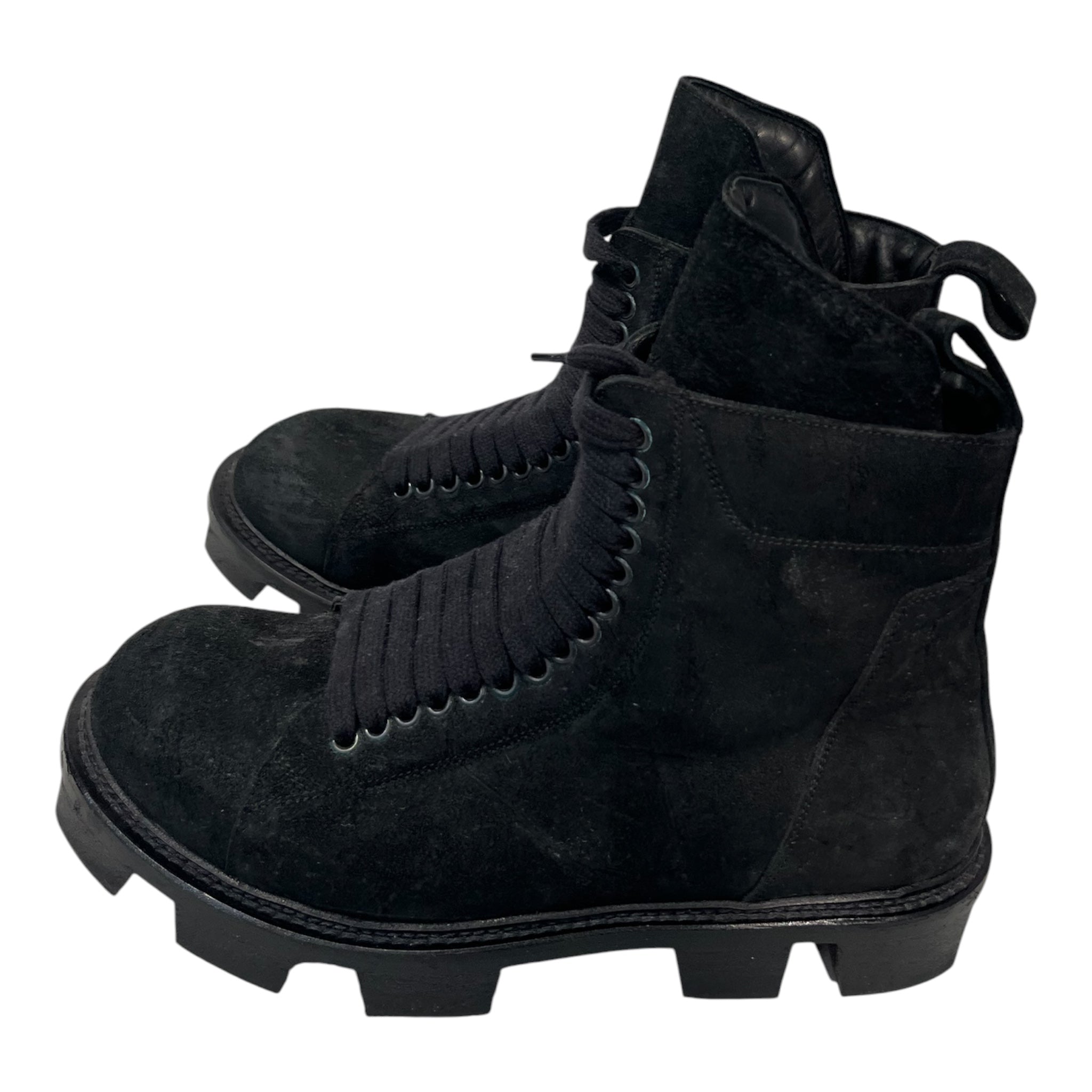 Rick Owens/Lace Up Boots/EU 42/Suede/BLK/PLINTH HIKER BOOTS view 1