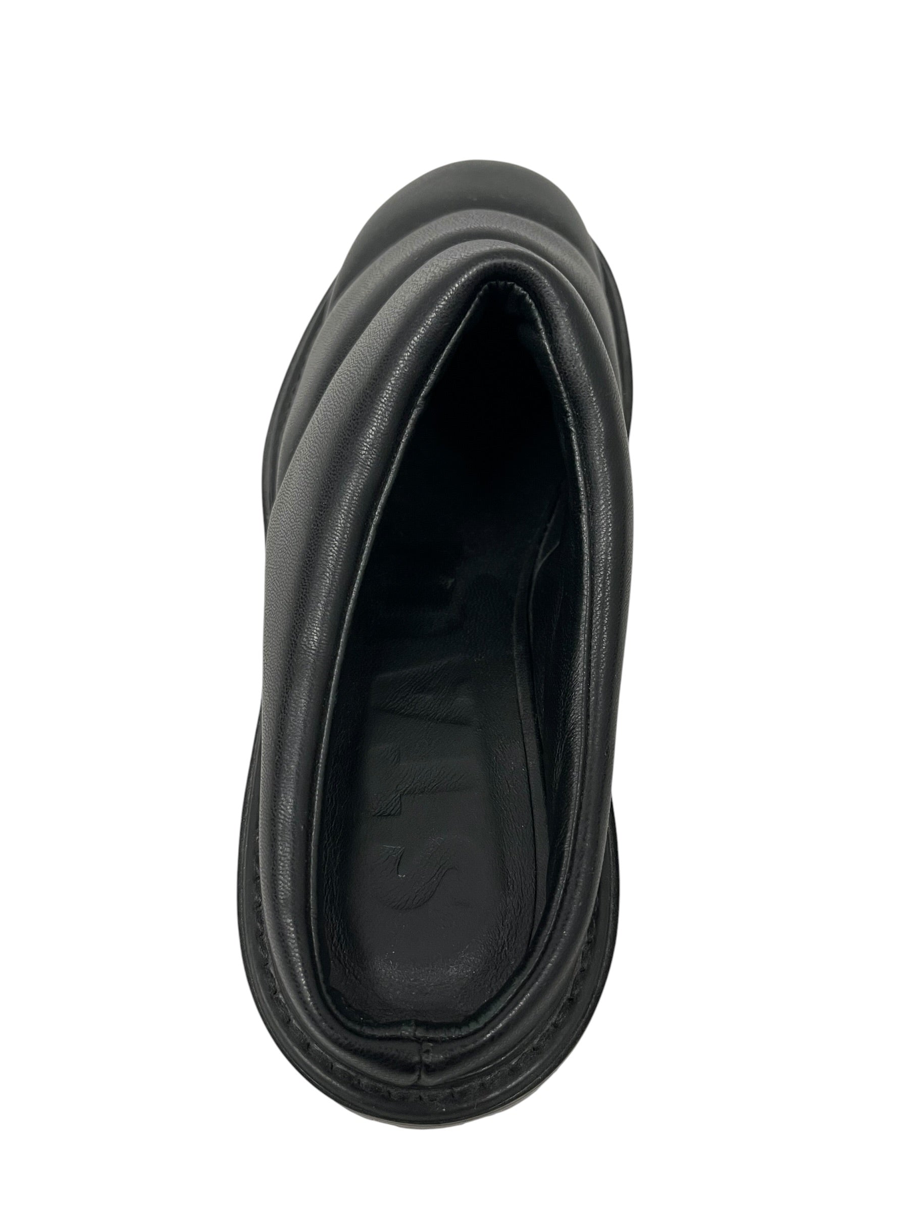 STAUD/Loafers/EU 37/Faux Leather/BLK/QUILTED VEGAN LEATHER MULE view 3