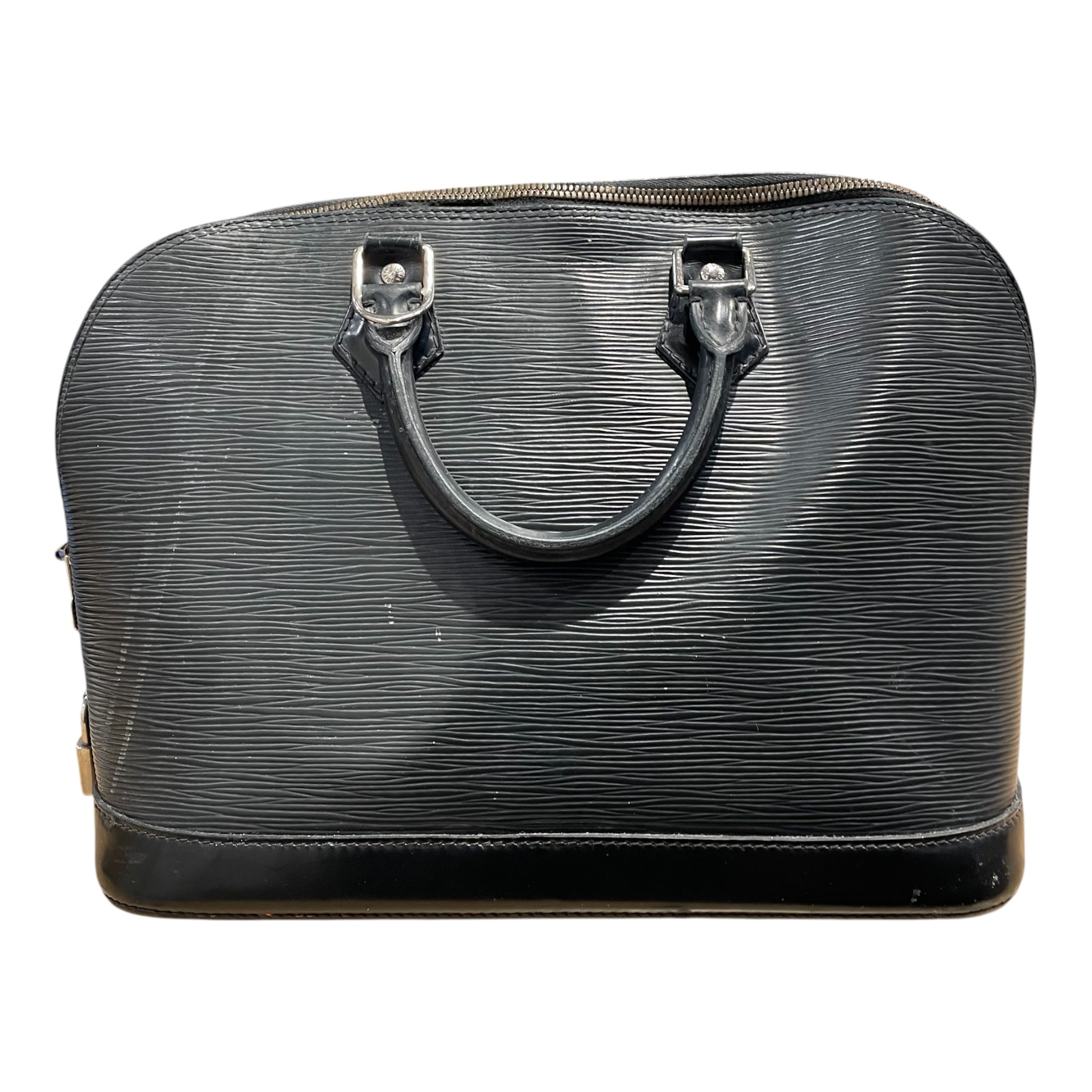 LOUIS VUITTON/Hand Bag/Leather/BLK/EPI I LEATHGER HANDBAG view 1