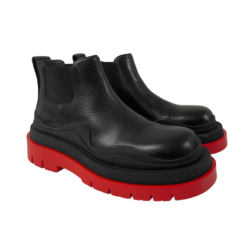 BOTTEGA VENETA/Boots/EU 36/Leather/BLK/RED BOTTOM