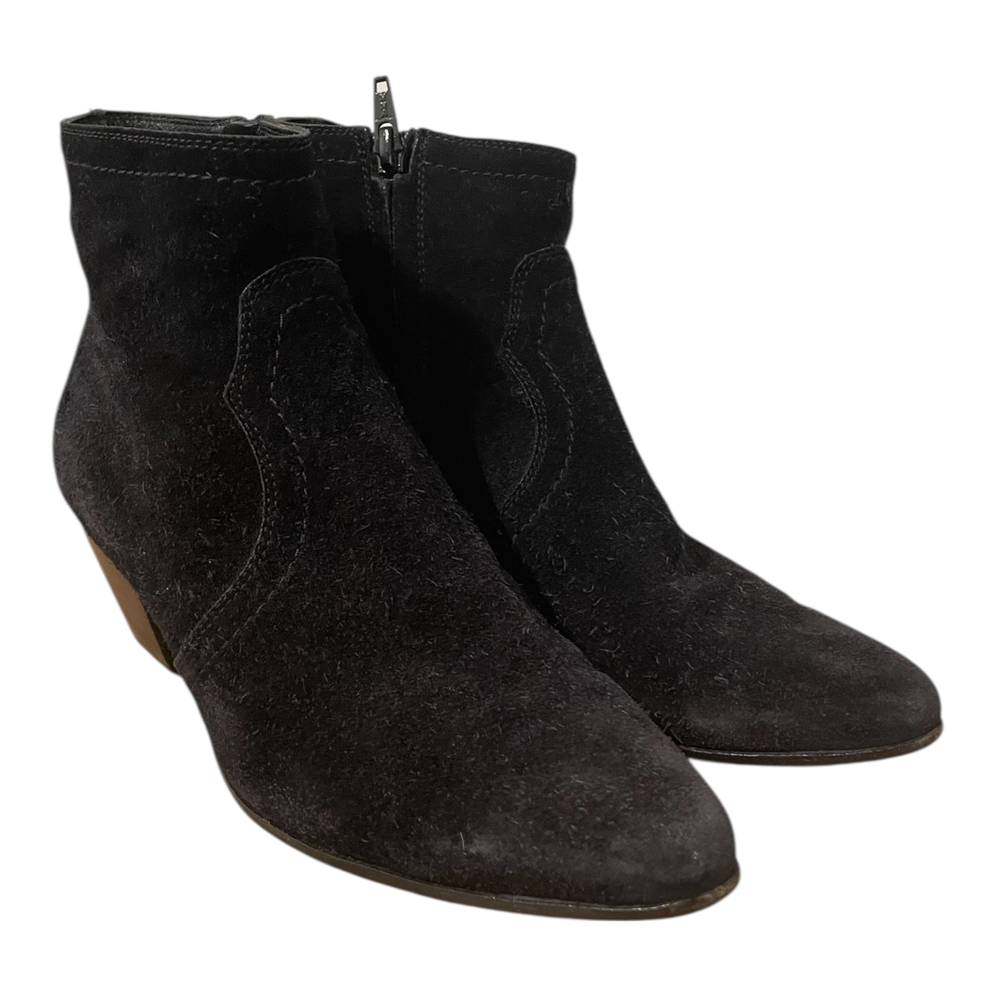 SAINT LAURENT/Ankle Boots/US 6/Suede/BLK/ view 1