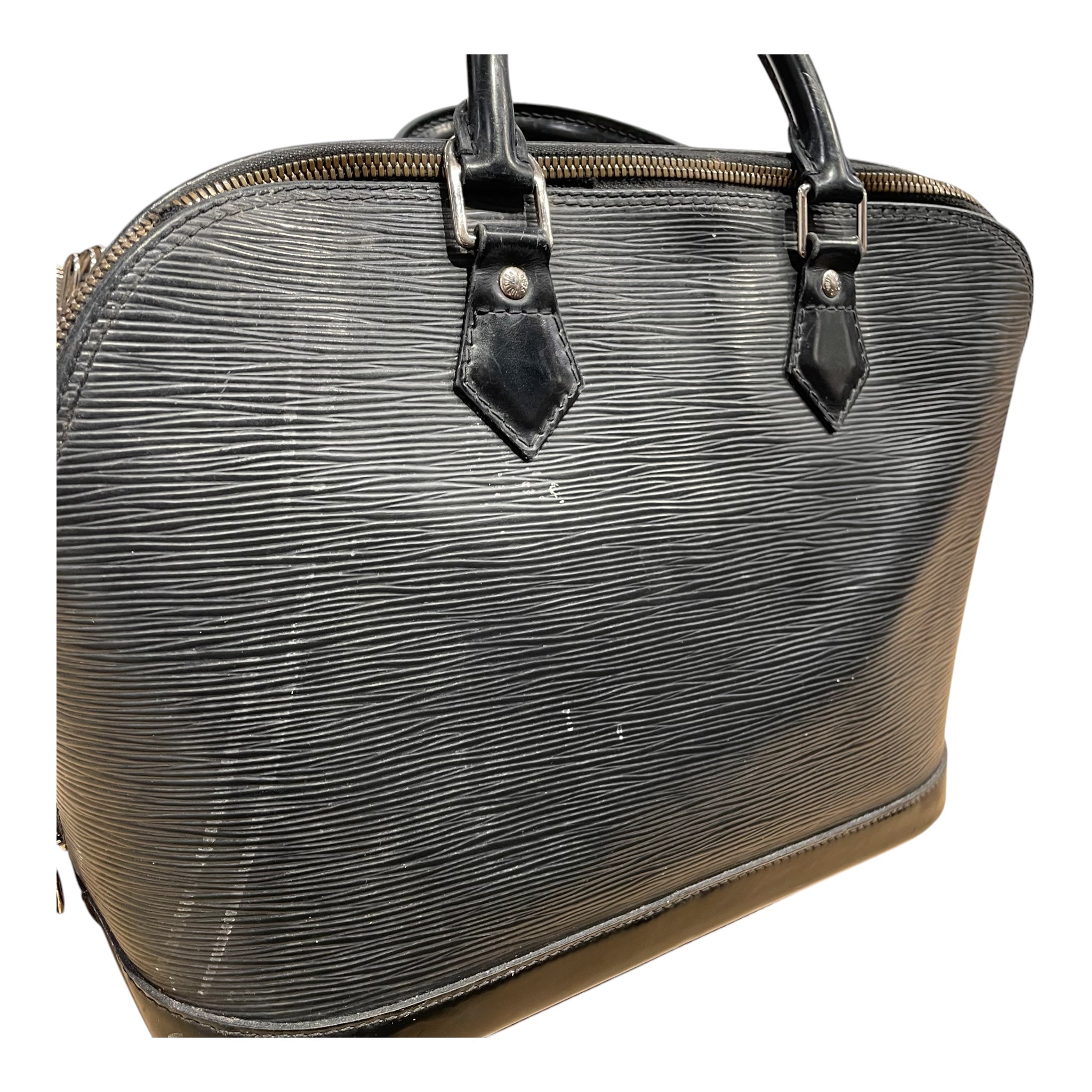 LOUIS VUITTON/Hand Bag/Leather/BLK/EPI I LEATHGER HANDBAG view 6