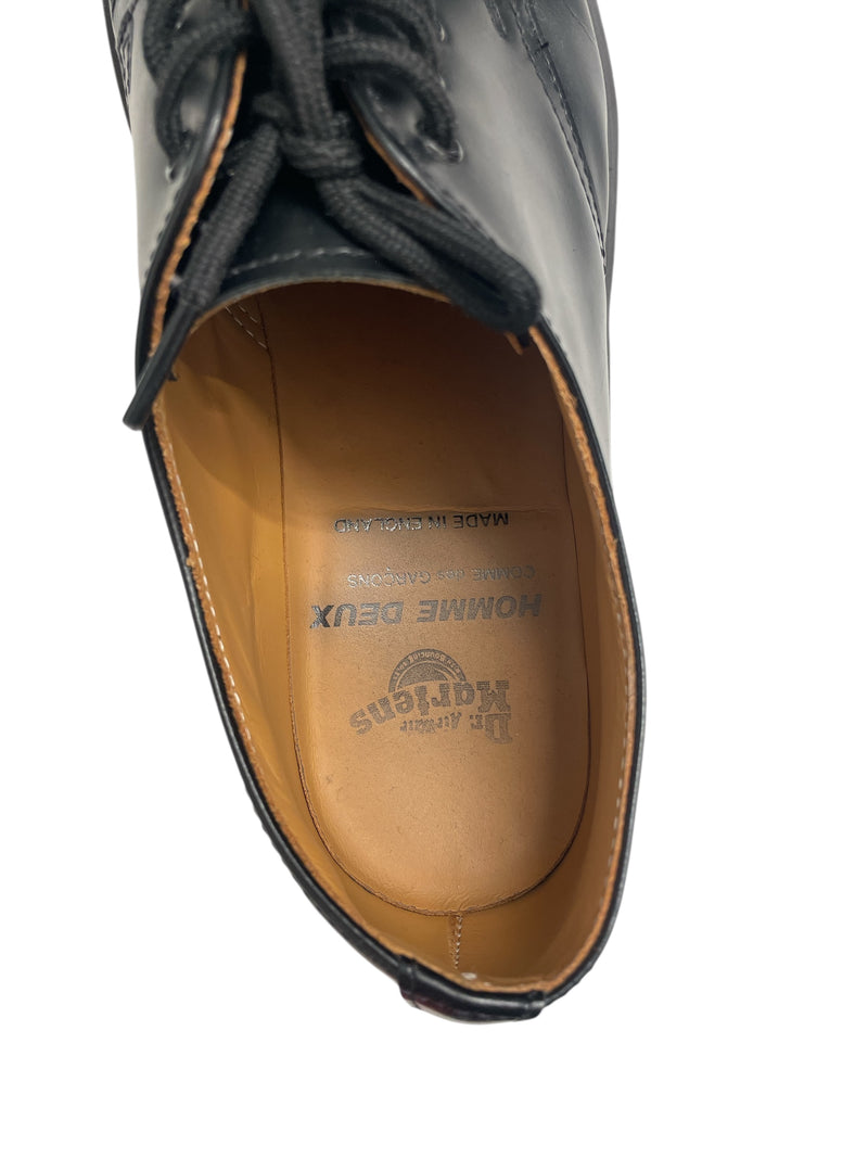 COMME des GARCONS HOMME DEUX/Dr.Martens/Loafers/US 8/Leather/BLK/