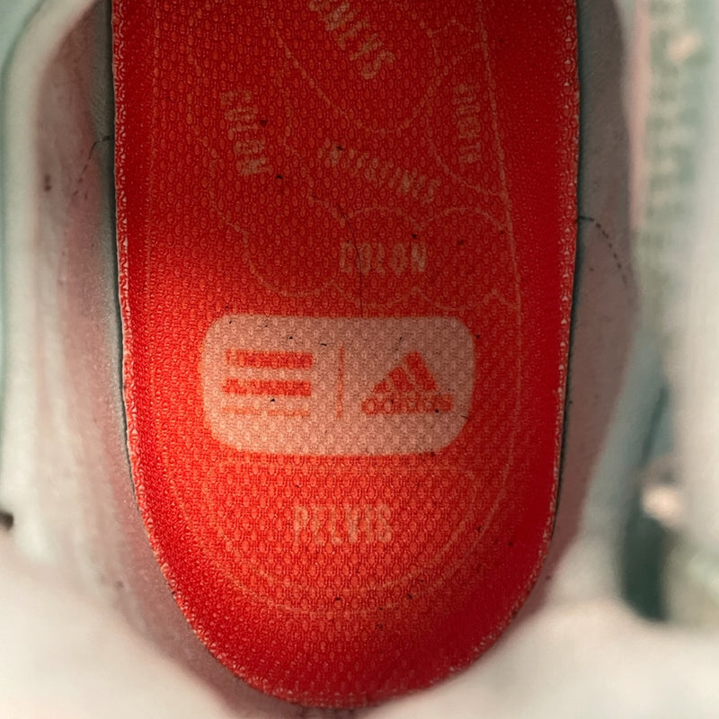 adidas/IRAK/Low-Sneakers/US 9.5/Polyester/GRY/ORANGE LACES