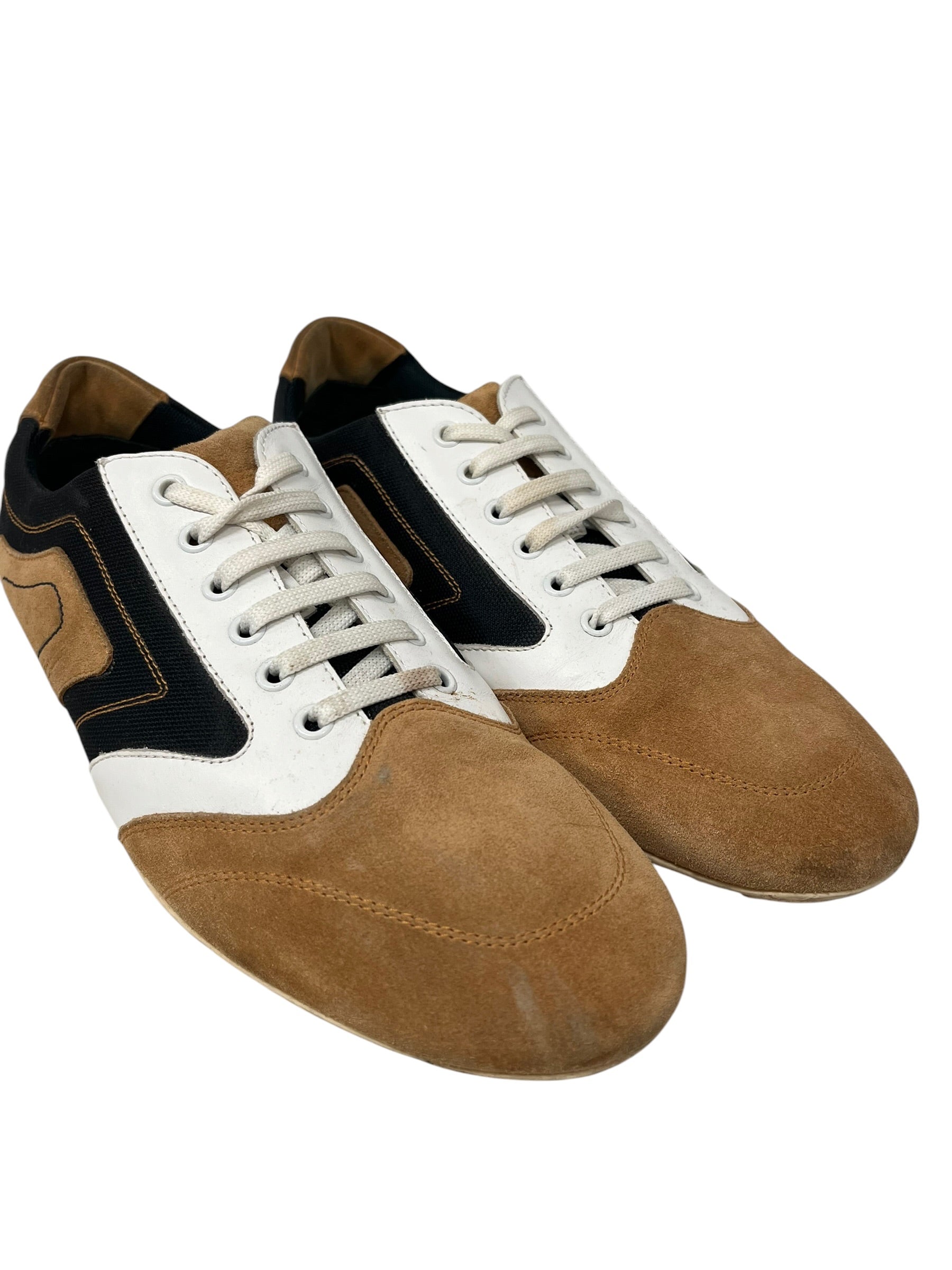 Salvatore Ferragamo/Low-Sneakers/US 10/Suede/BEG/U-Tip/CANVAS SUEDE LOW TOP SNEAKER view 4