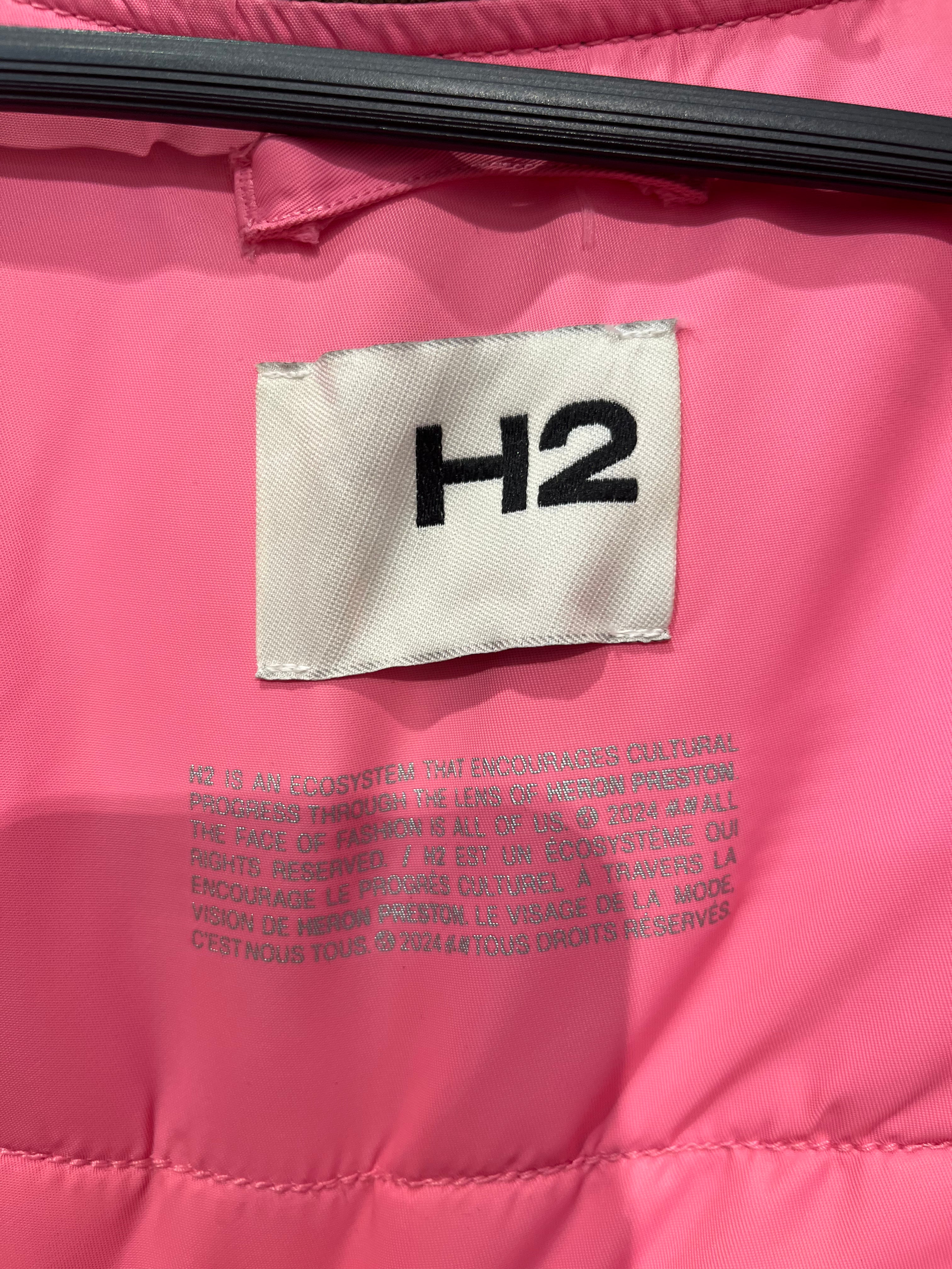 HERON PRESTON/H&M/Puffer Jkt/L/Nylon/KHK/Double Breasted/959261 bomber jkt view 3