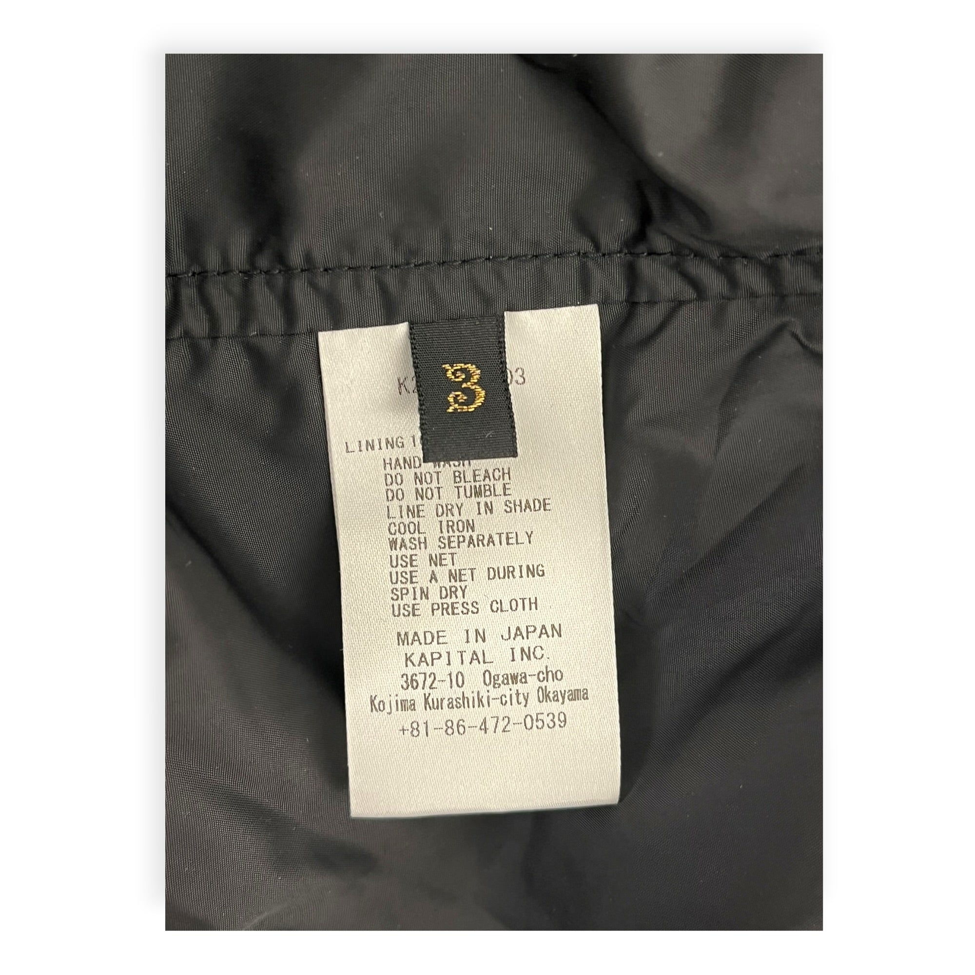 KAPITAL/Vest/3/Nylon/BLK/HOODED SCARF CARGO VEST view 7