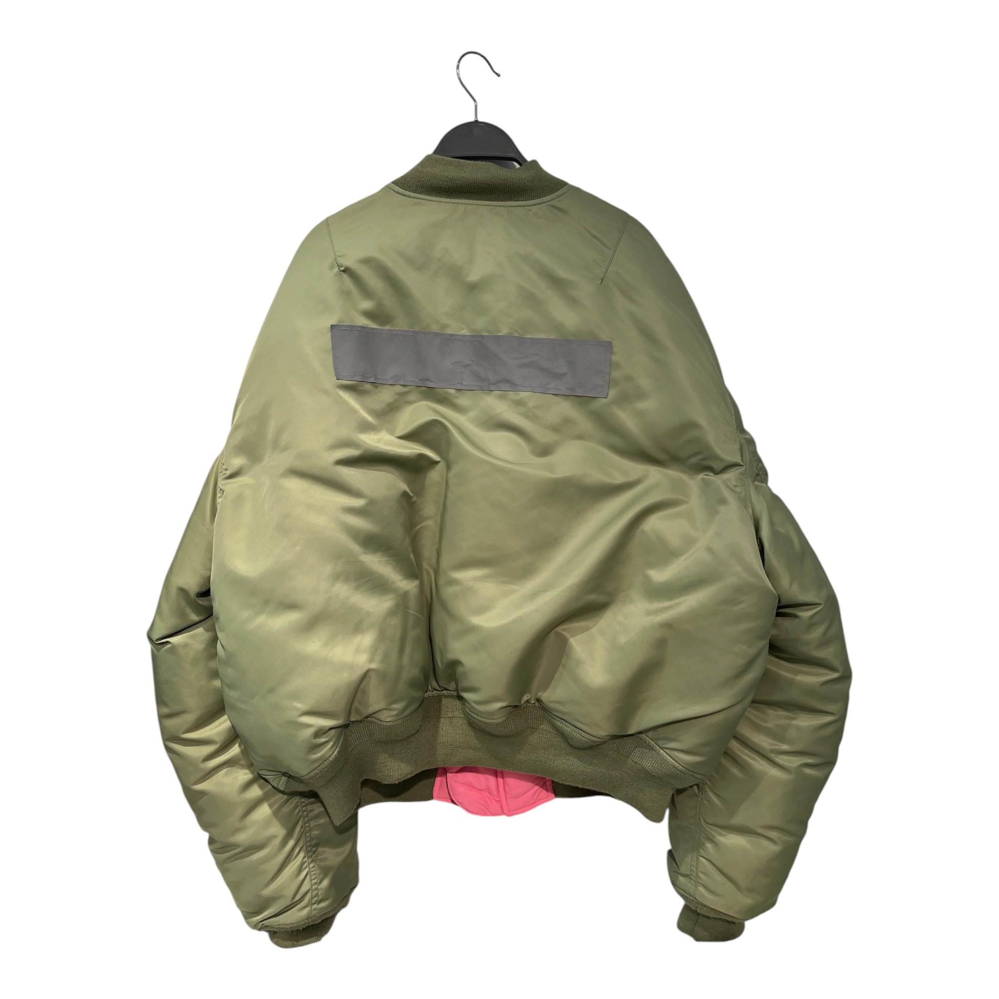 HERON PRESTON/H&M/Puffer Jkt/L/Nylon/KHK/Double Breasted/959261 bomber jkt view 2