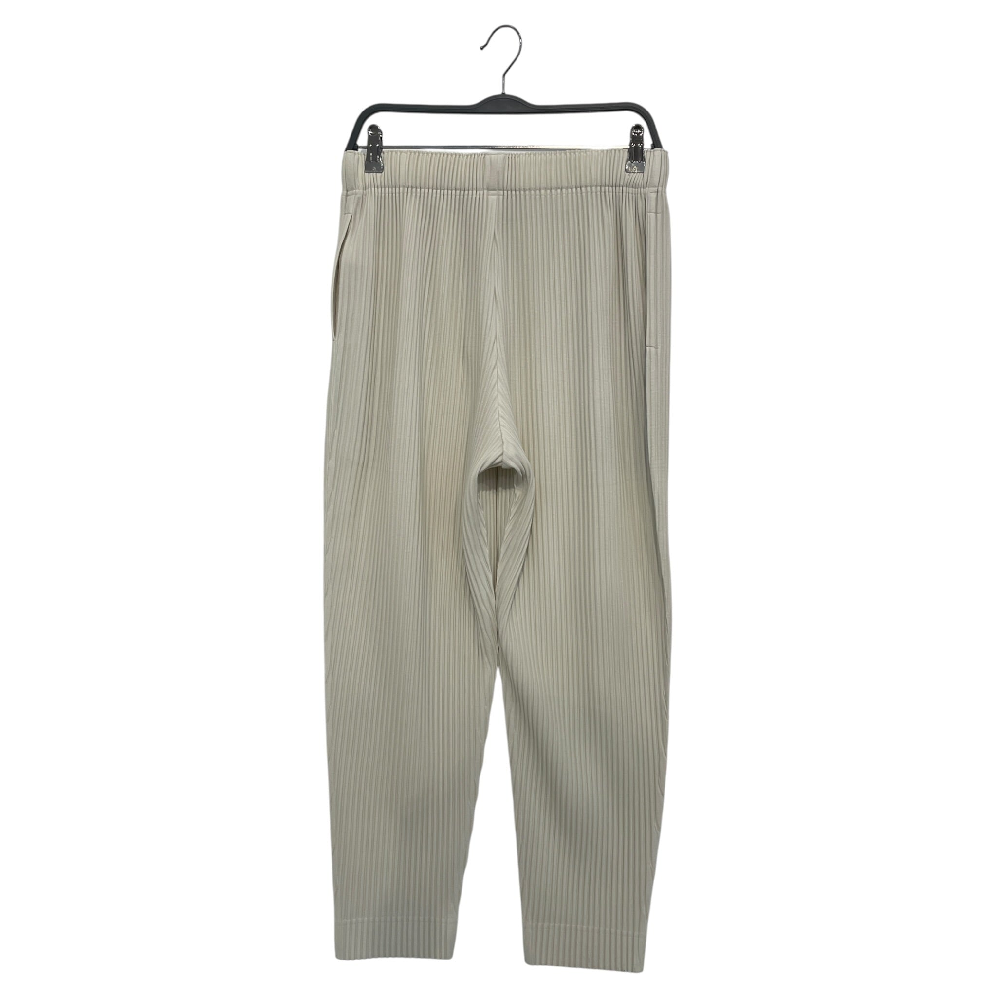 HOMME PLISSE ISSEY MIYAKE/Pants/2/Polyester/WHT/Cream trouser pleats view 2