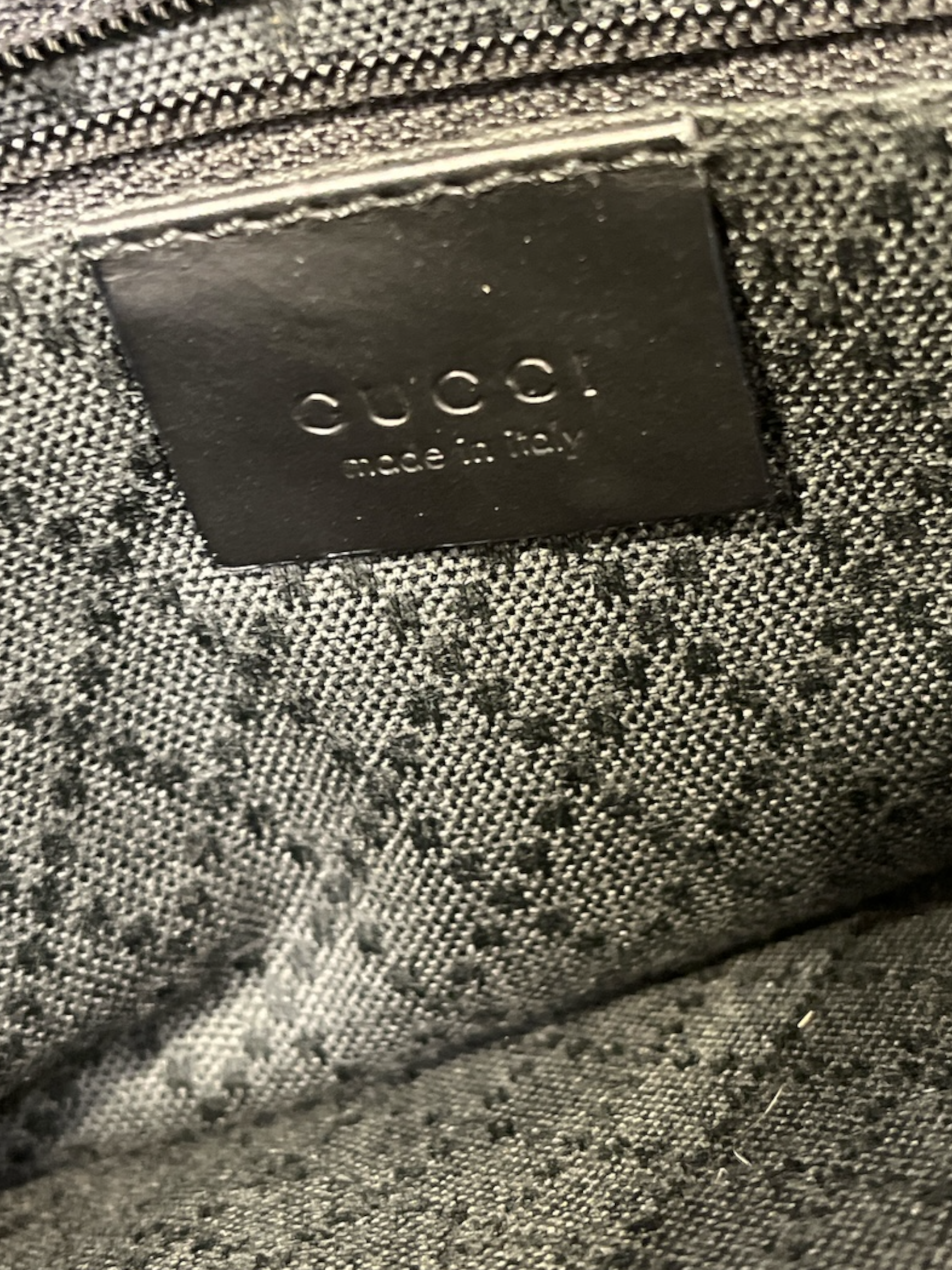 GUCCI/Hand Bag/Monogram/Nylon/BLK/Bamboo tote view 5