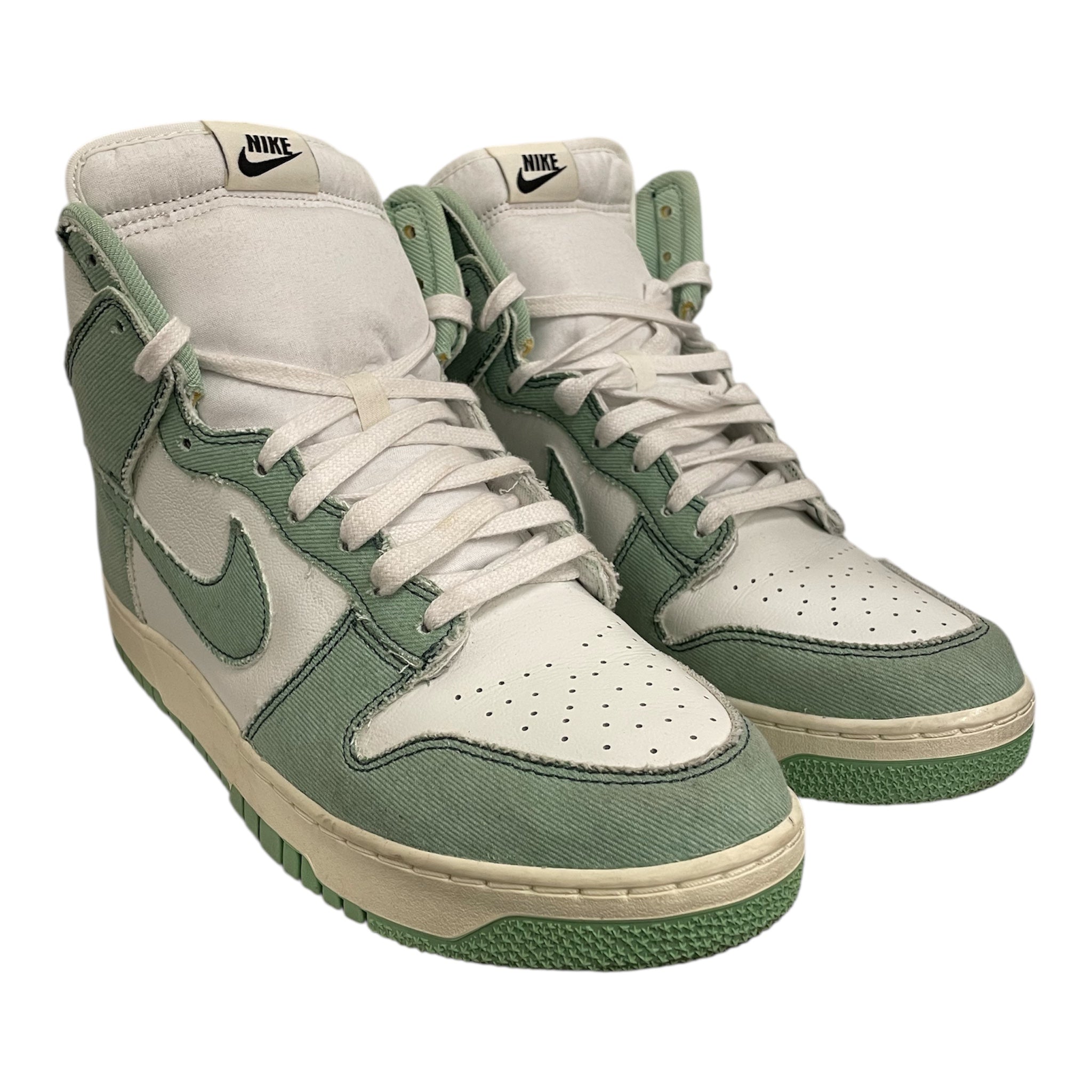 NIKE/DUNK HIGH/Low-Sneakers/US 12.5/Cotton/GRN/U-Tip/DV1143-300 view 1