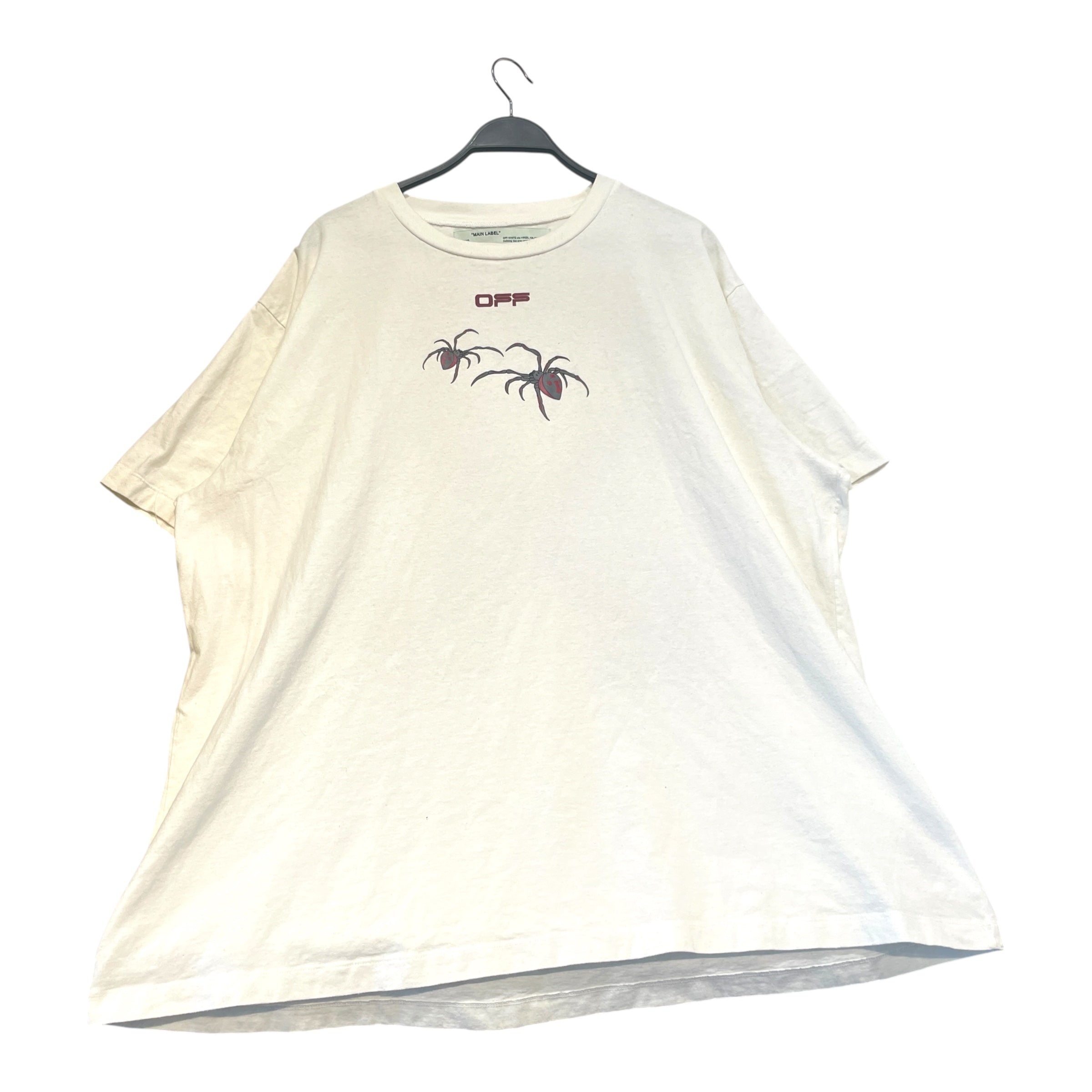 OFF-WHITE/T-Shirt/XL/Cotton/WHT/Graphic/Spder view 1