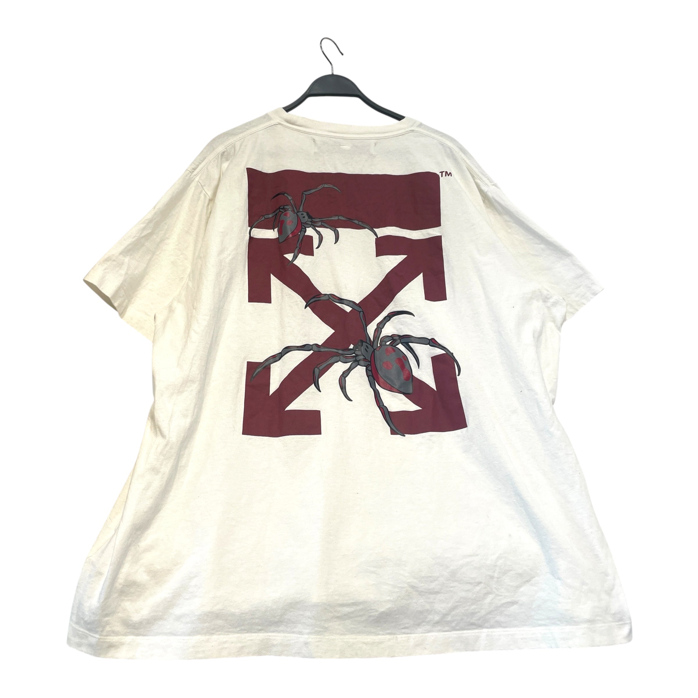 OFF-WHITE/T-Shirt/XL/Cotton/WHT/Graphic/Spder view 2