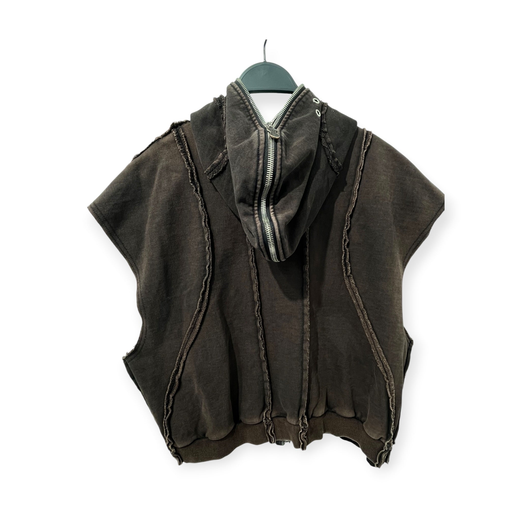 Thug Club/Vest/3/Cotton/BRW/GLADIATOR HOODIE VEST view 2