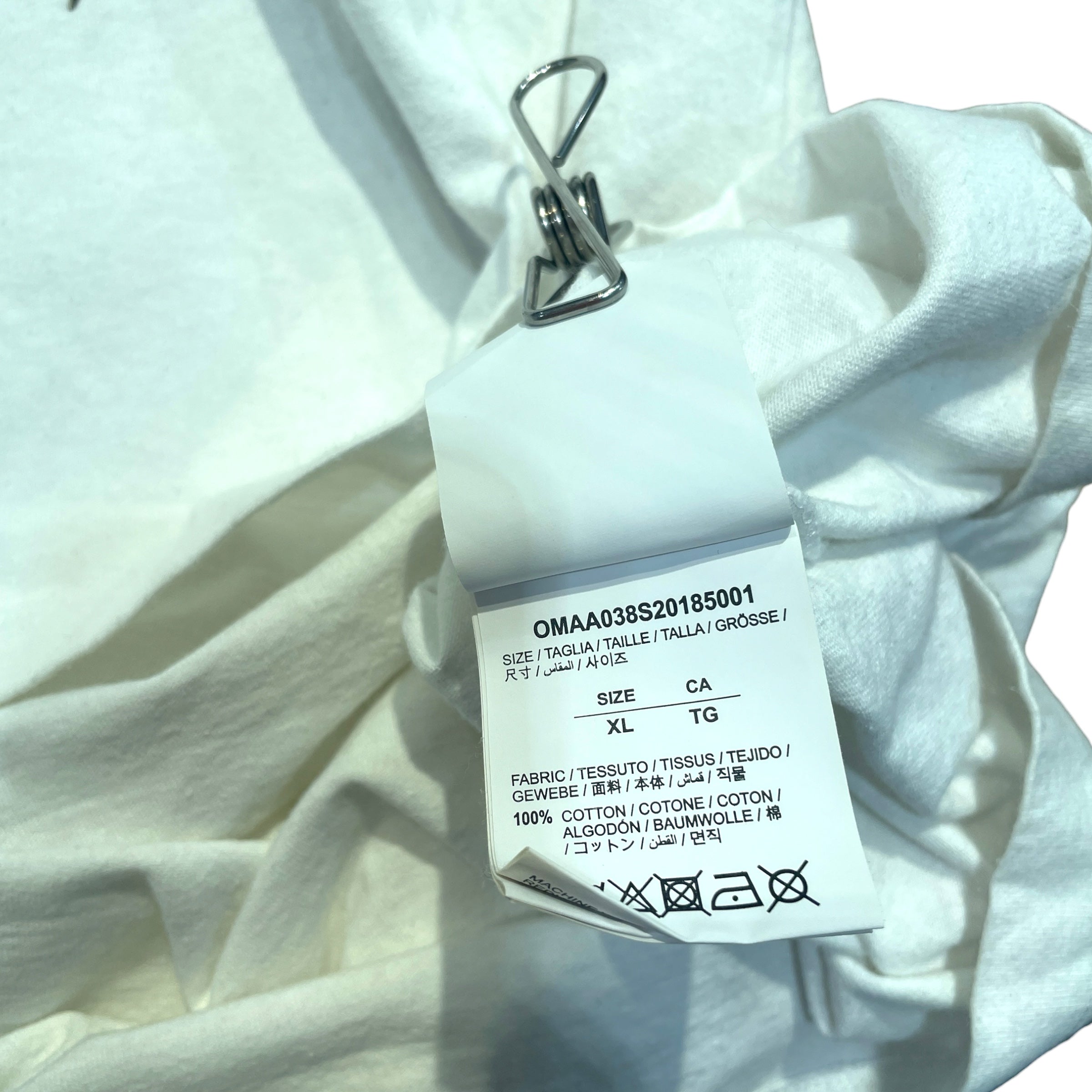 OFF-WHITE/T-Shirt/XL/Cotton/WHT/Graphic/Spder view 5