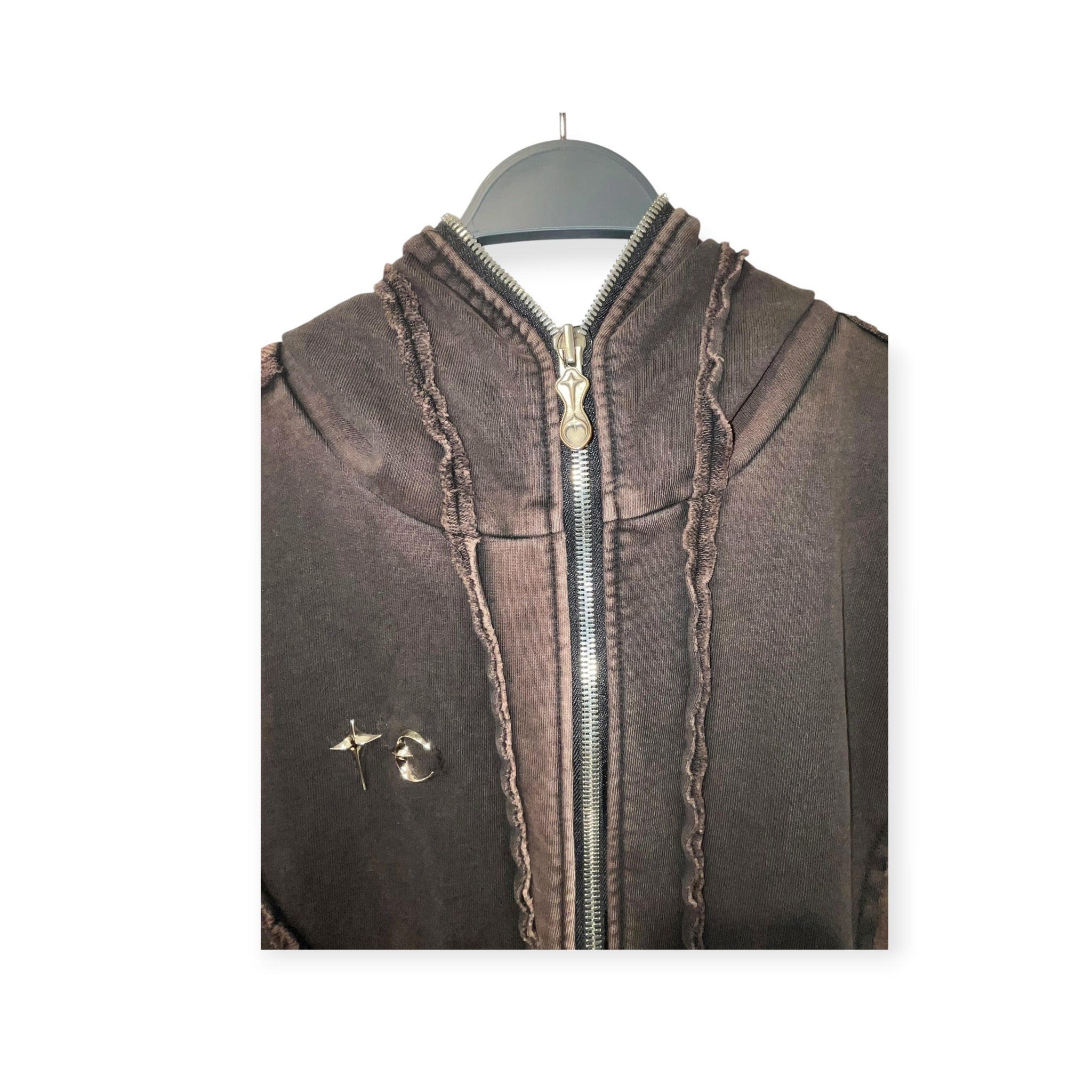 Thug Club/Vest/3/Cotton/BRW/GLADIATOR HOODIE VEST view 3