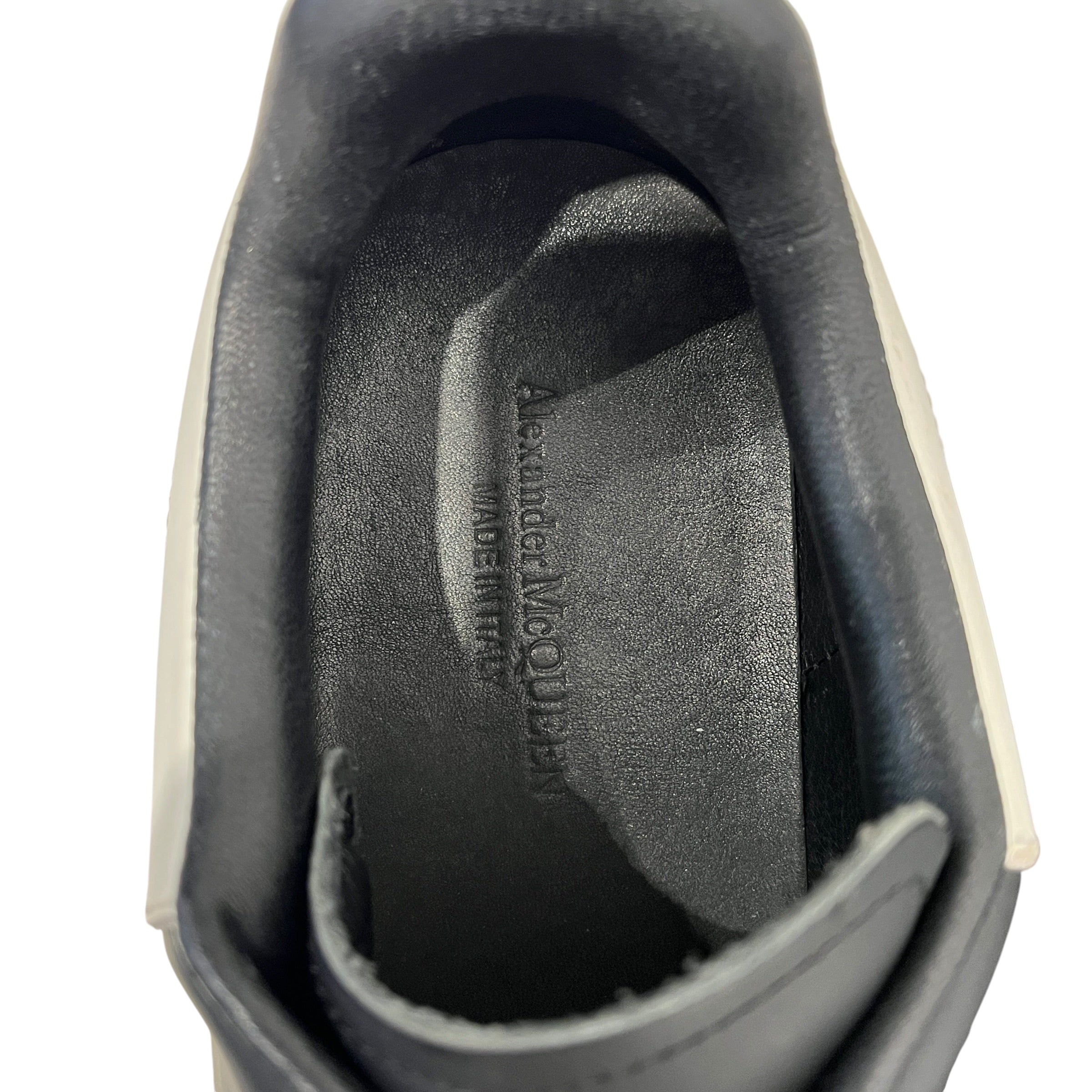 Alexander McQueen/Low-Sneakers/US 12/Leather/BLK/OVERSIZED/WHITE HEEL view 3