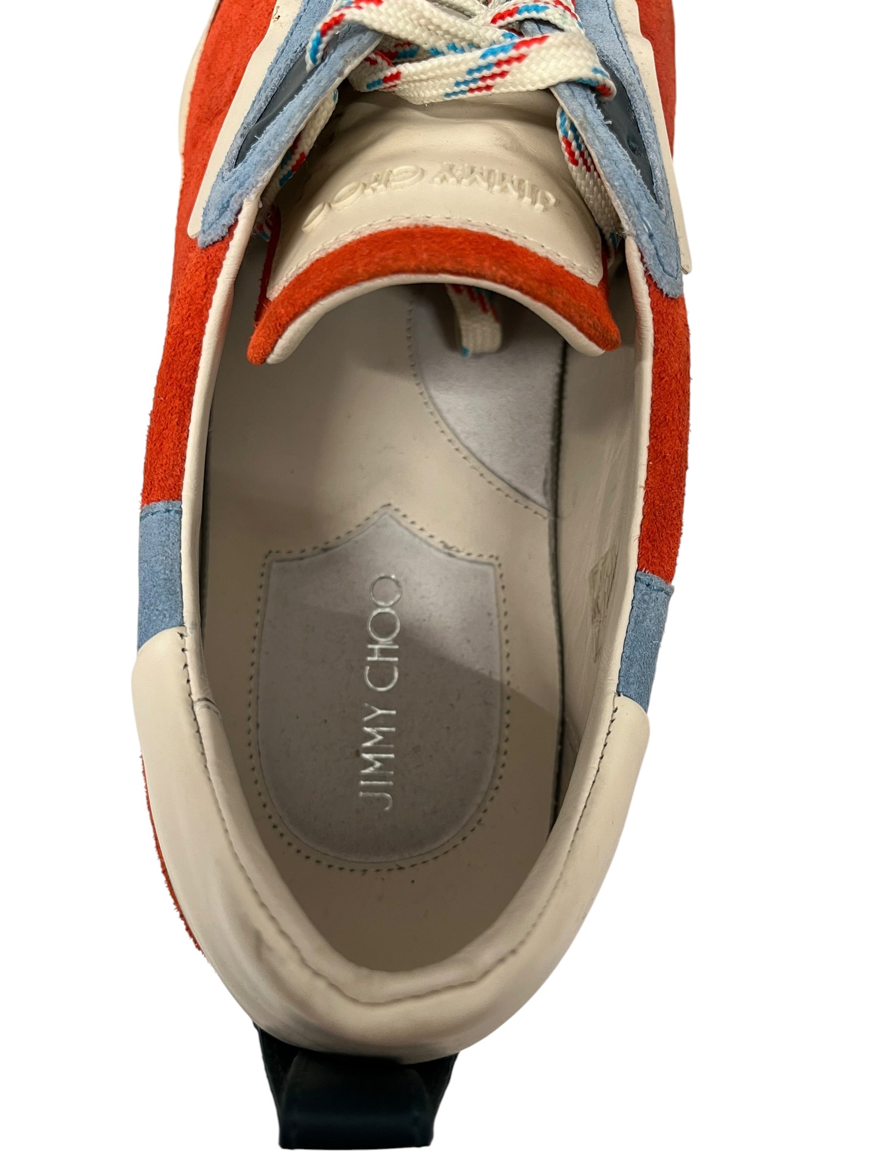 JIMMY CHOO/Low-Sneakers/US 12/Leather/ORN/RAINE LAVE/TEALA view 3