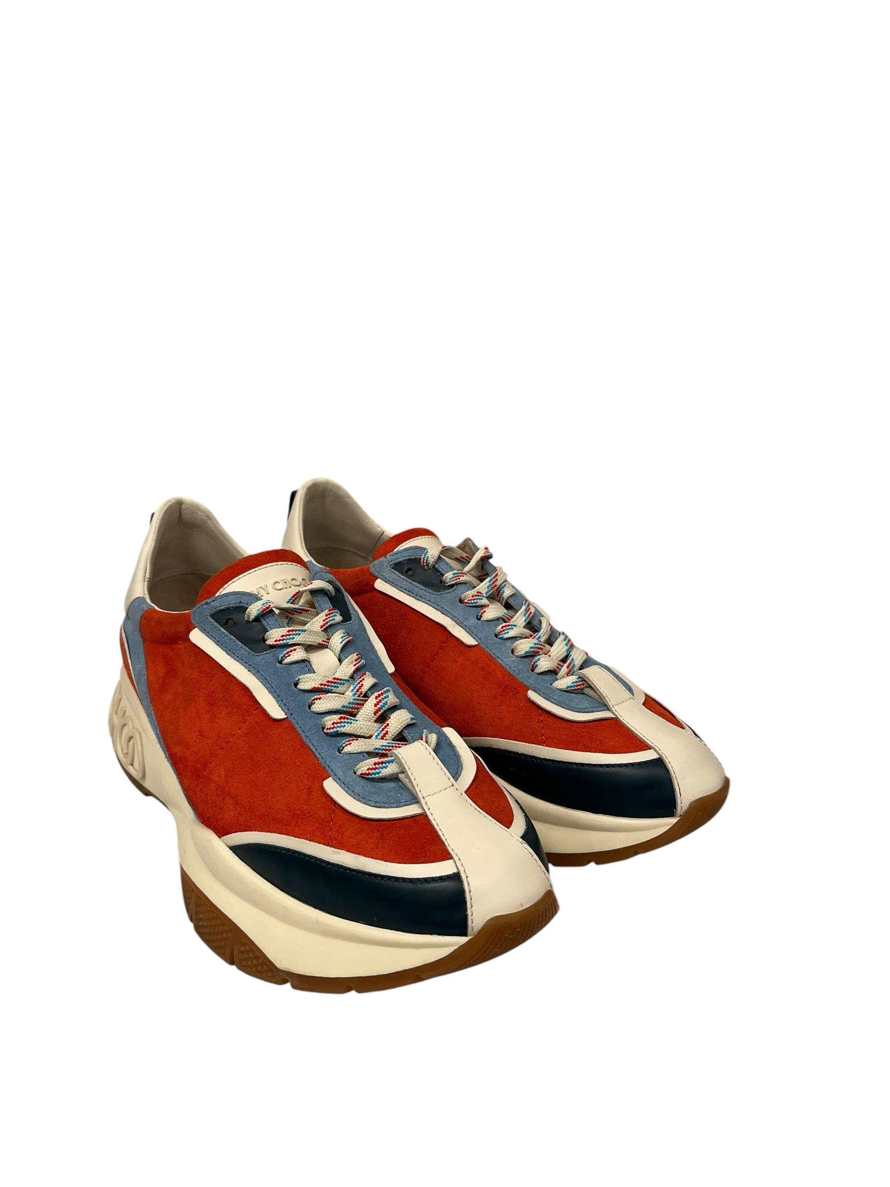 JIMMY CHOO/Low-Sneakers/US 12/Leather/ORN/RAINE LAVE/TEALA view 1