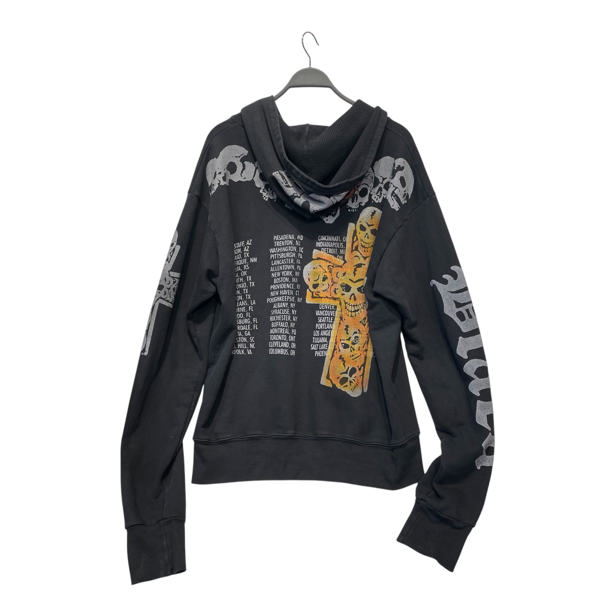 THE GREAT CHINA WALL/Hoodie/XL/Cotton/BLK/ROCK SKULL GRAPHIC view 2