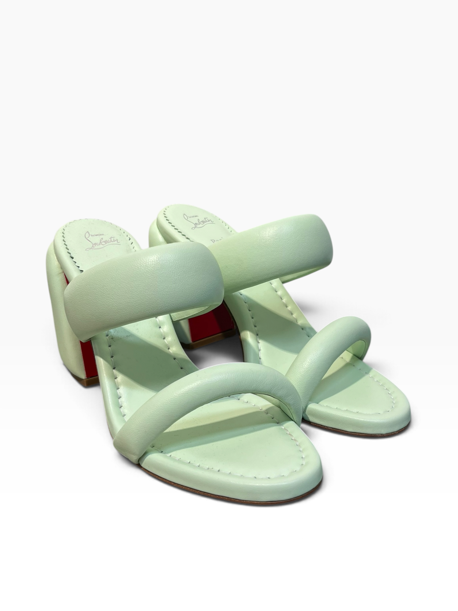 Christian Louboutin/Heels/EU 39.5/Leather/GRN/ view 1