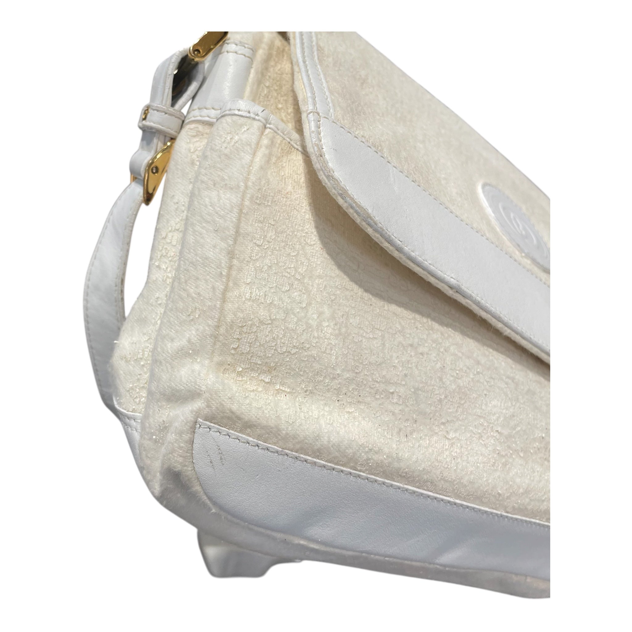 GUCCI/Bag/WHT/vtg satchel white view 7