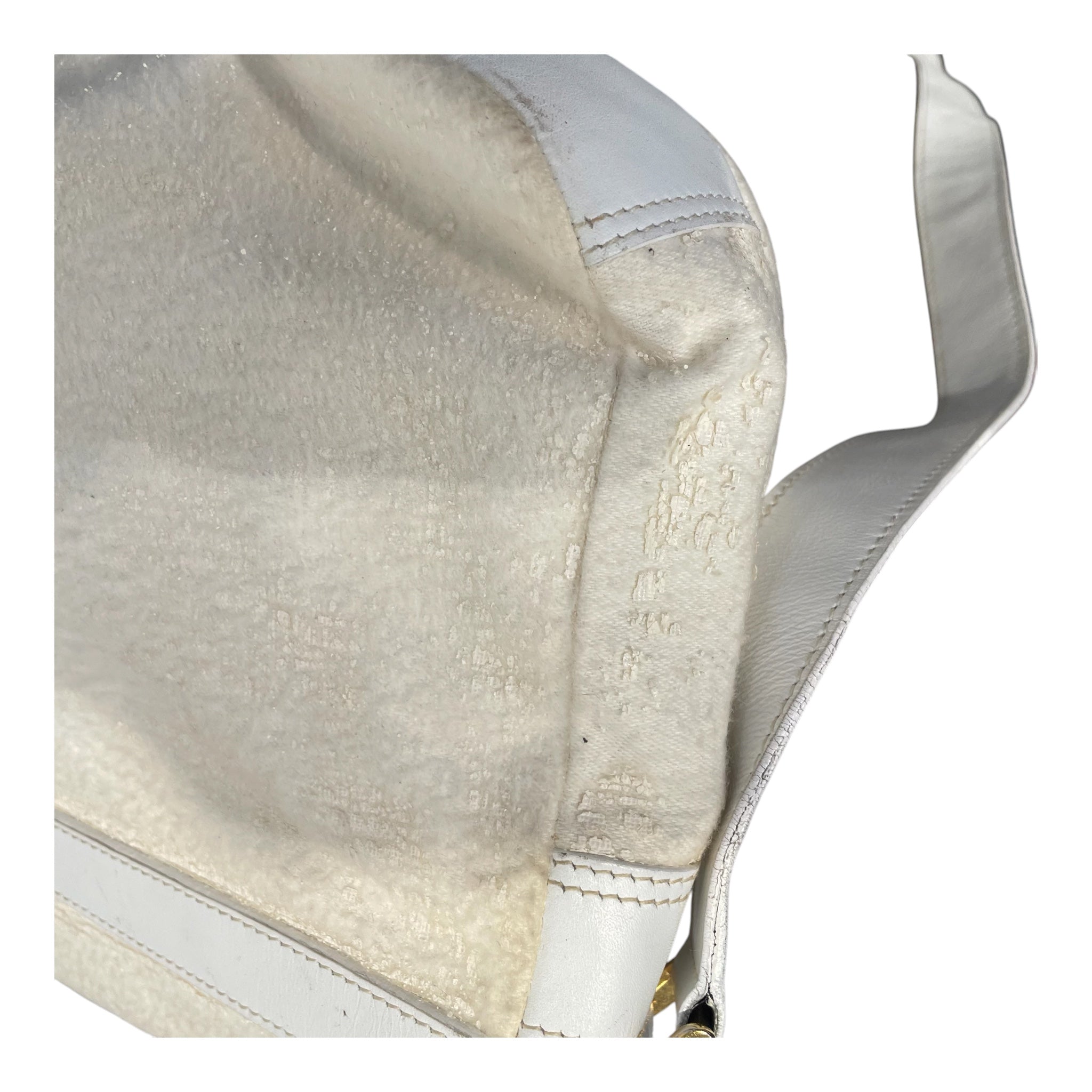 GUCCI/Bag/WHT/vtg satchel white view 8