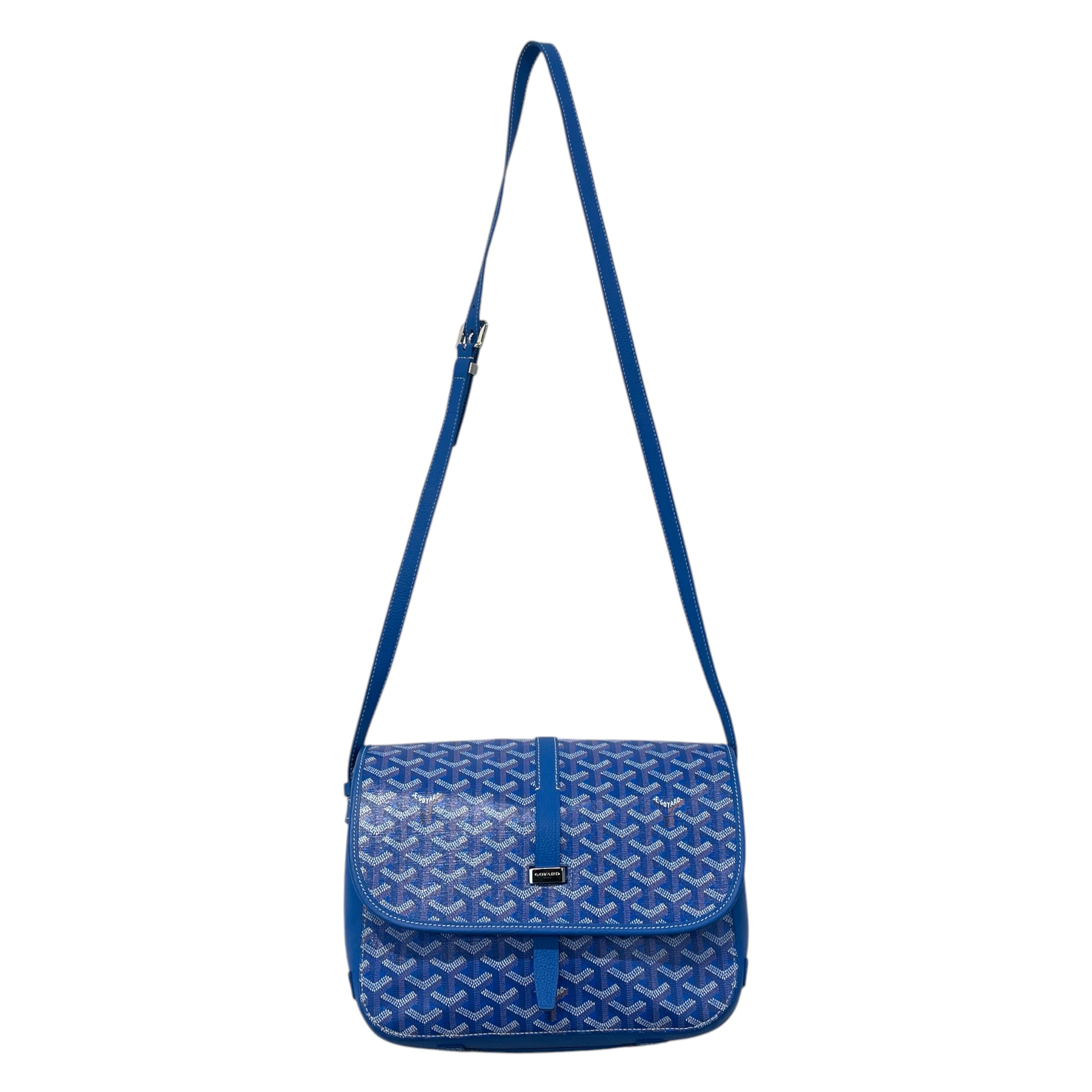 GOYARD/Cross Body Bag/Monogram/BLU/Belvedere messenger view 1