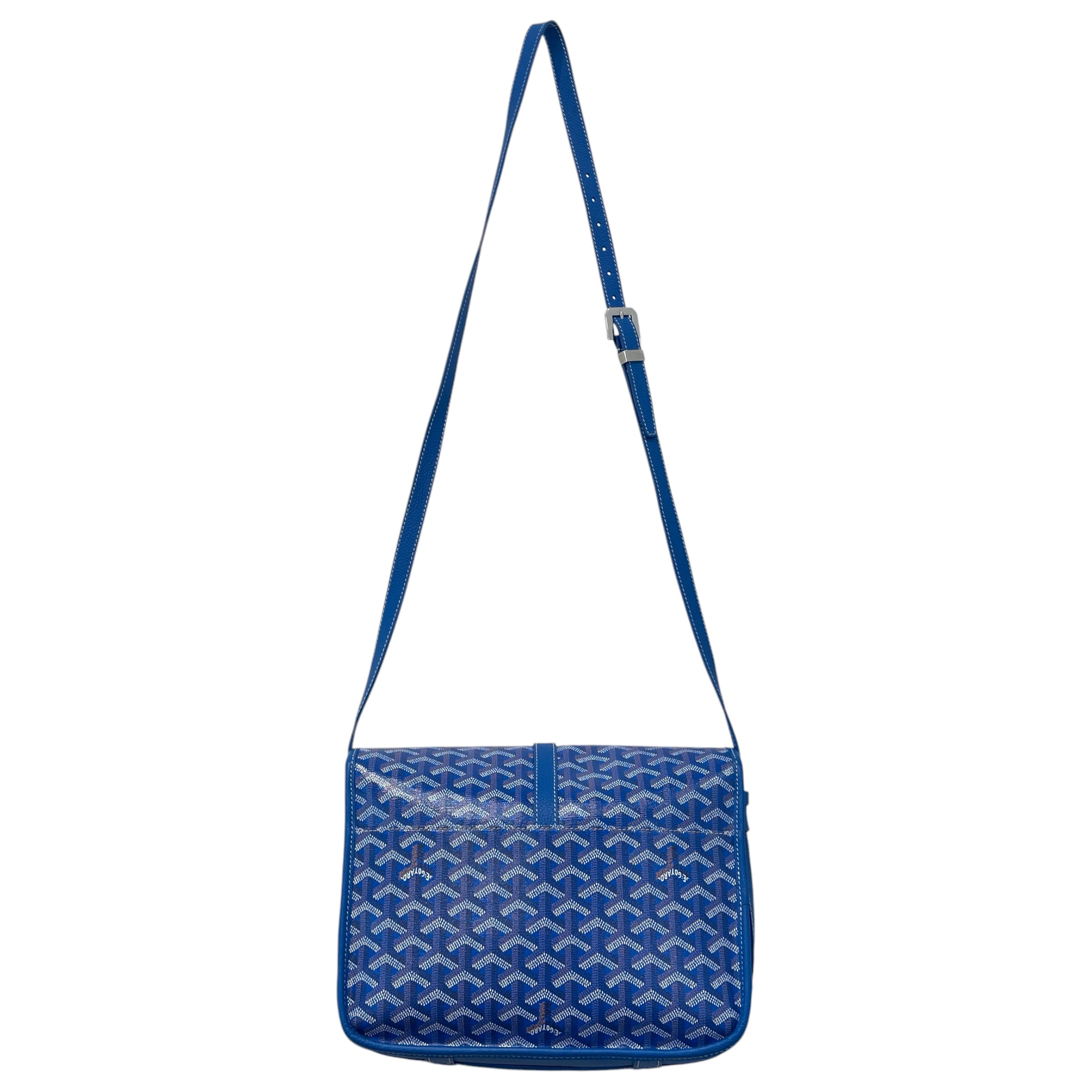 GOYARD/Cross Body Bag/Monogram/BLU/Belvedere messenger view 2