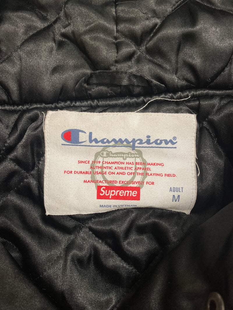 Supreme/Champion/Jacket/M/Polyester/BLK/SLEEVE DOWN LOGO