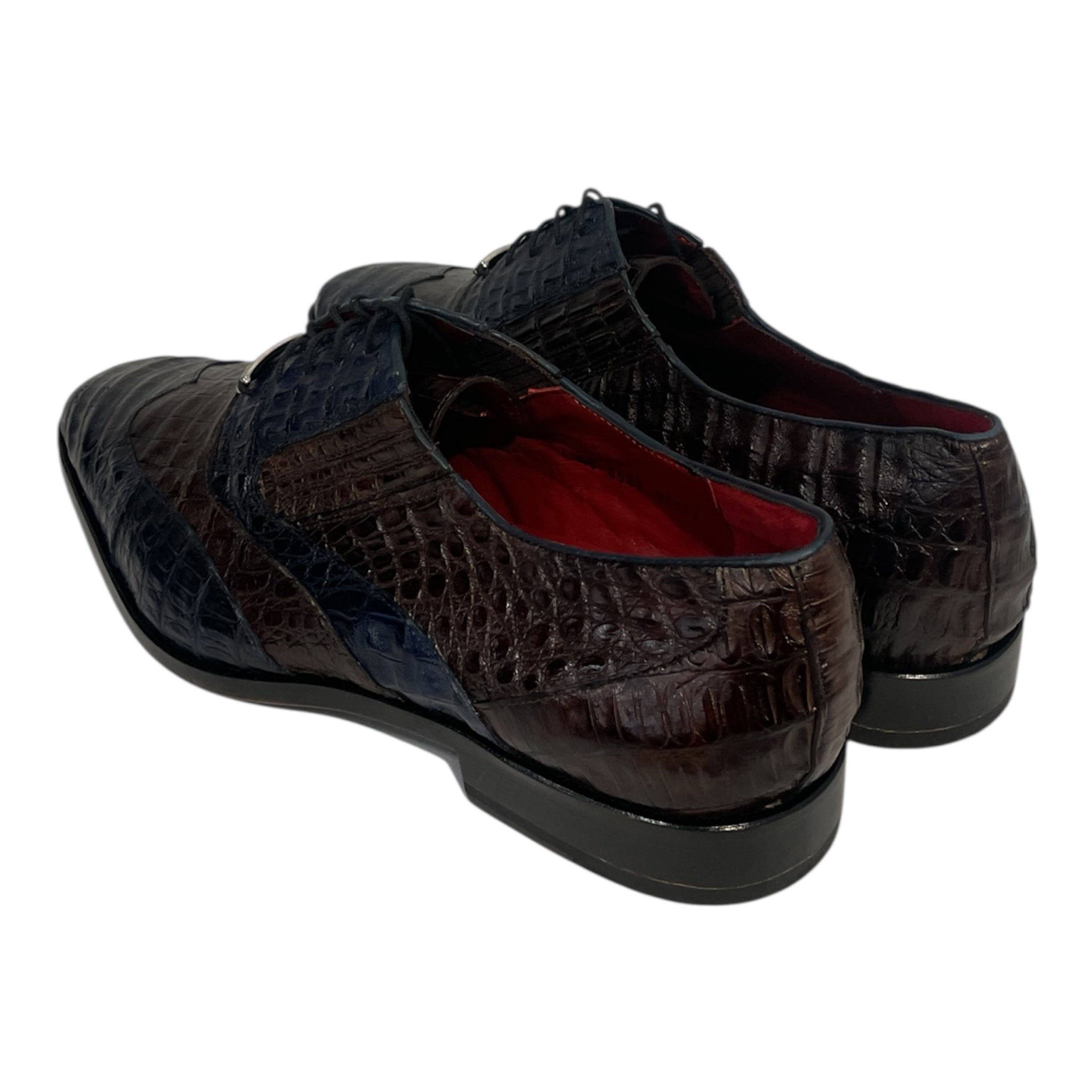 MARCO DI MILANO/Dress Shoes/US 11/Leather/BLU/CROCODILE SKIN BRWN CONTRAST view 2