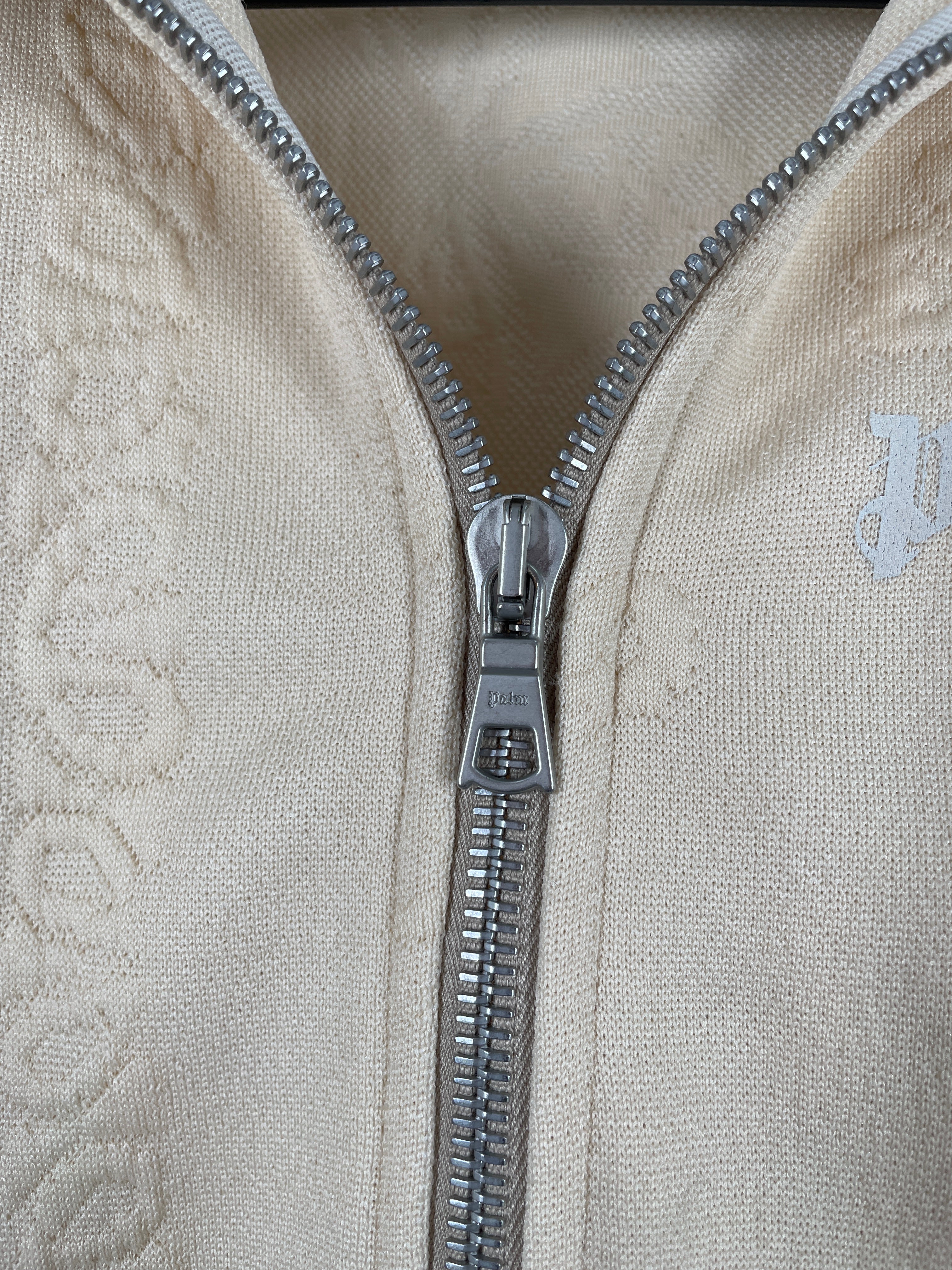 Palm Angels/Jacket/M/Cotton/BEG/BLACK STRIPE view 3