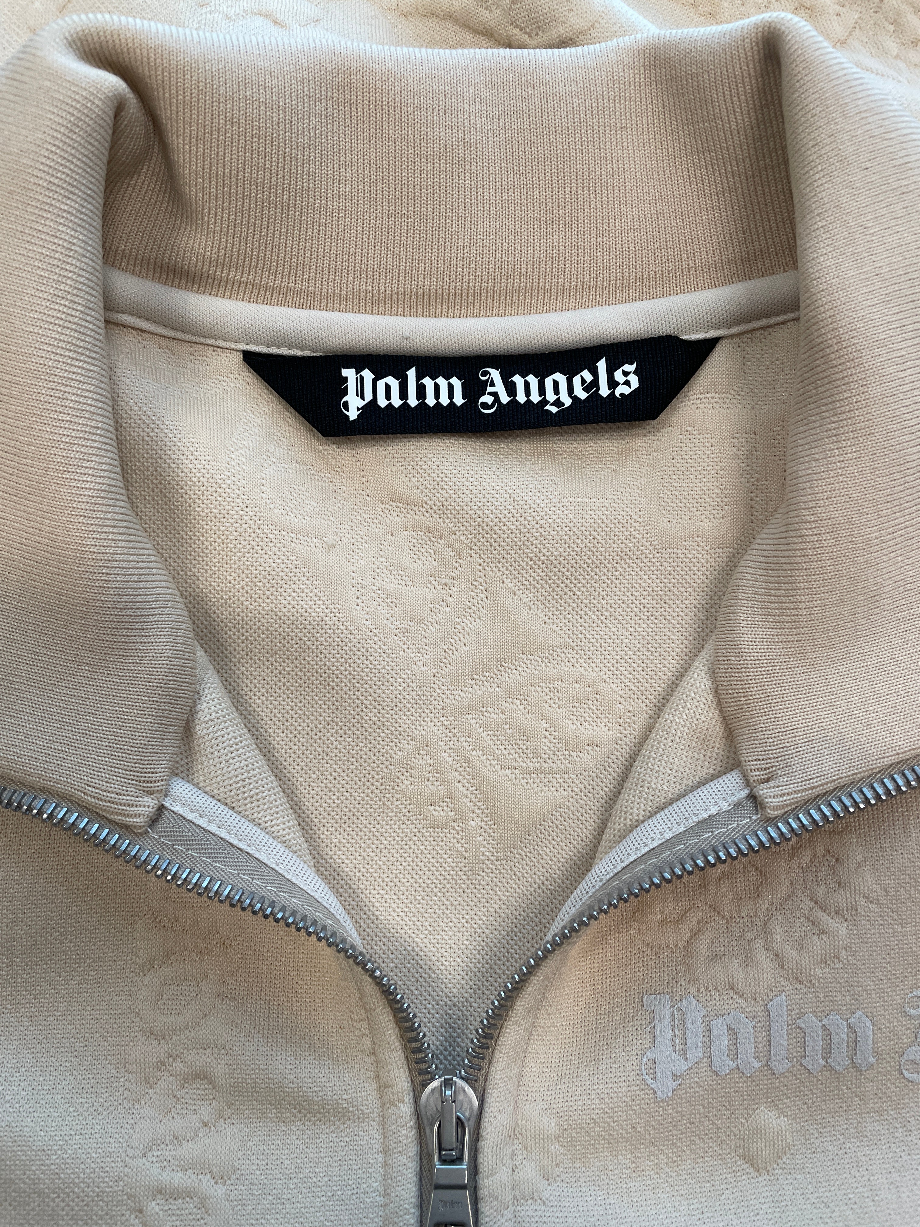Palm Angels/Jacket/M/Cotton/BEG/BLACK STRIPE view 5