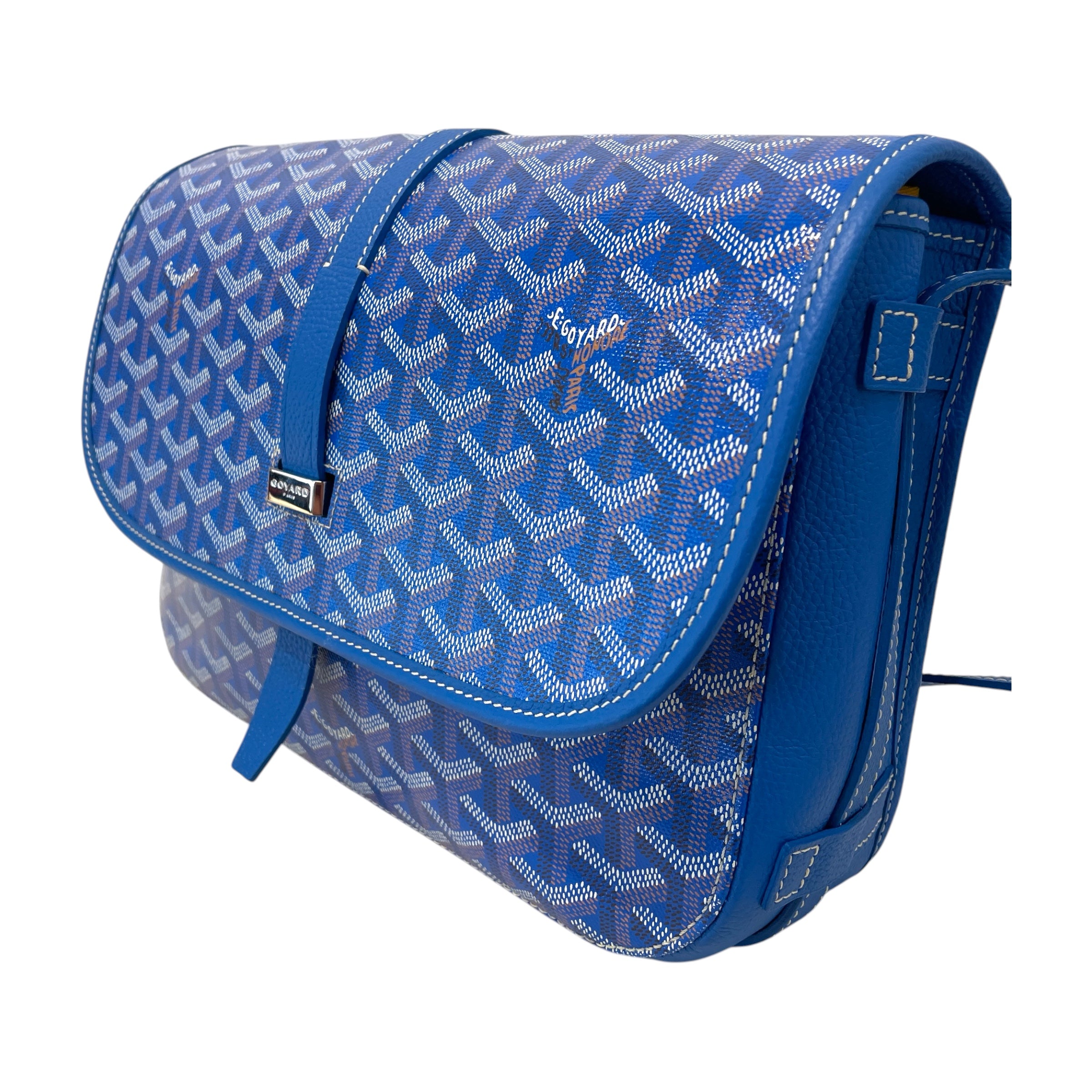 GOYARD/Cross Body Bag/Monogram/BLU/Belvedere messenger view 6