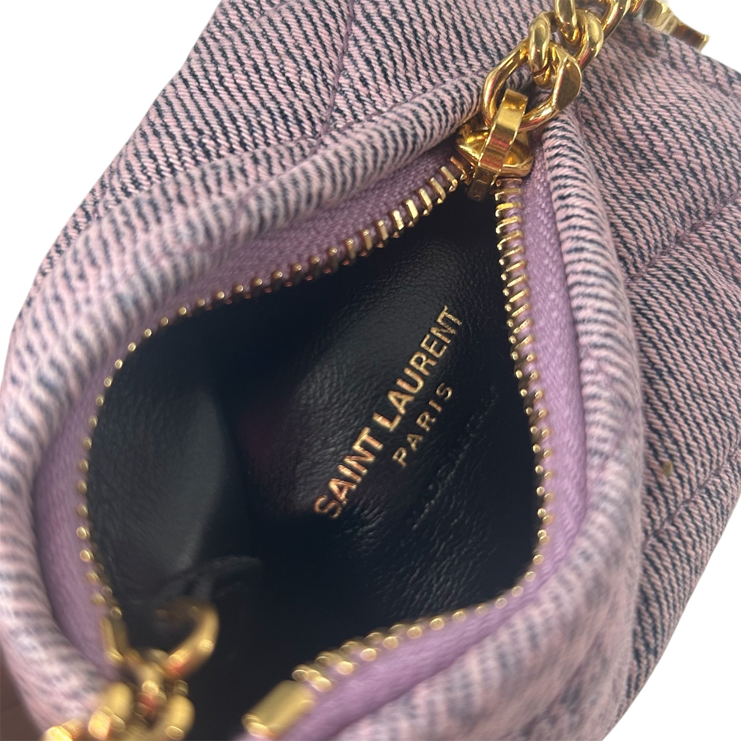 SAINT LAURENT/Coin Wallet/PPL/GOLD DETAILS view 4