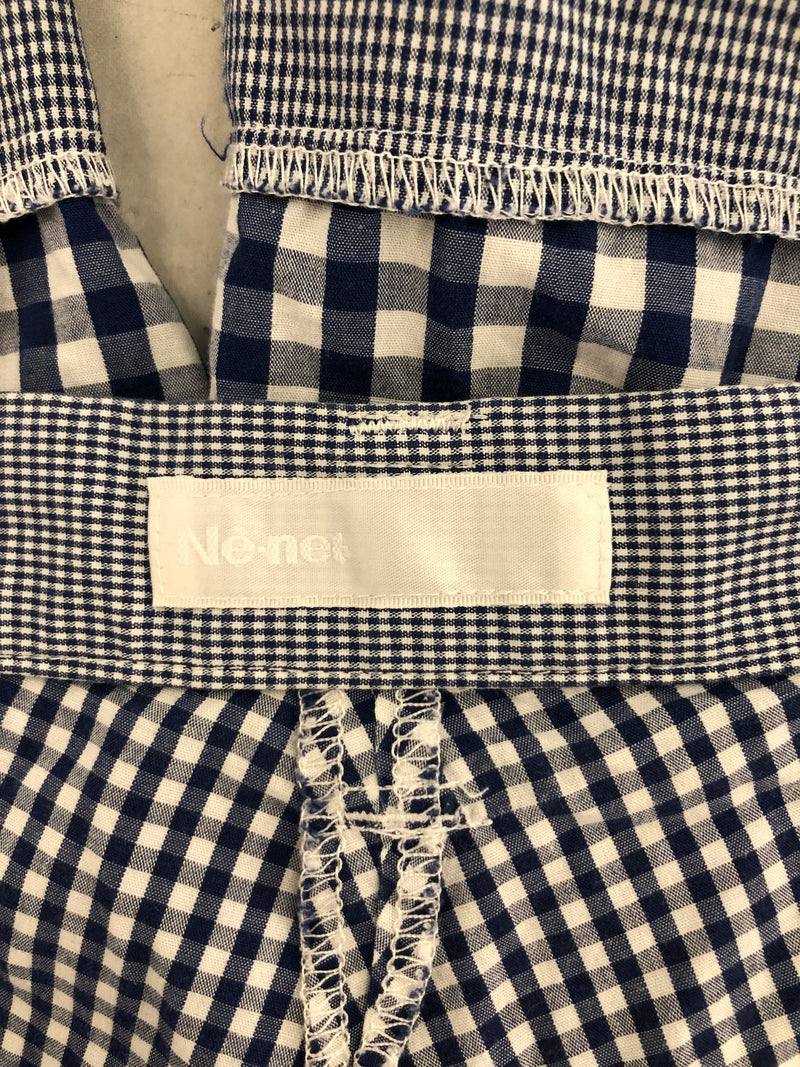 Ne-net/Shorts/1/Plaid/Cotton/NVY/