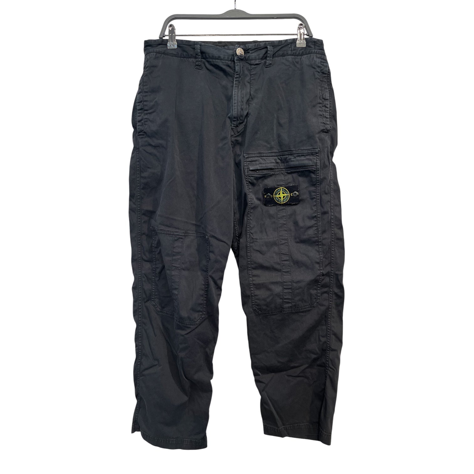 STONE ISLAND/Straight Pants/34/Cotton/BLK/TYPE LO BLACK PANT view 1