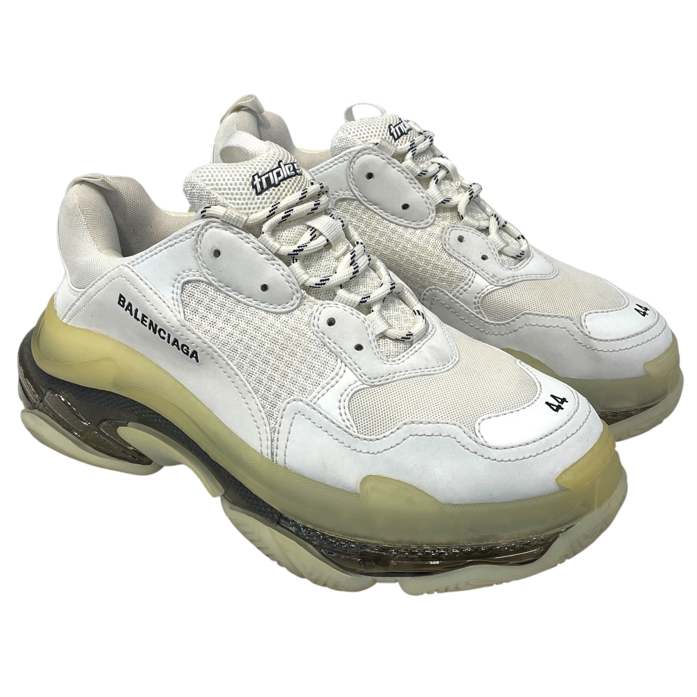 BALENCIAGA/Low-Sneakers/US 11/WHT/Triple S view 1