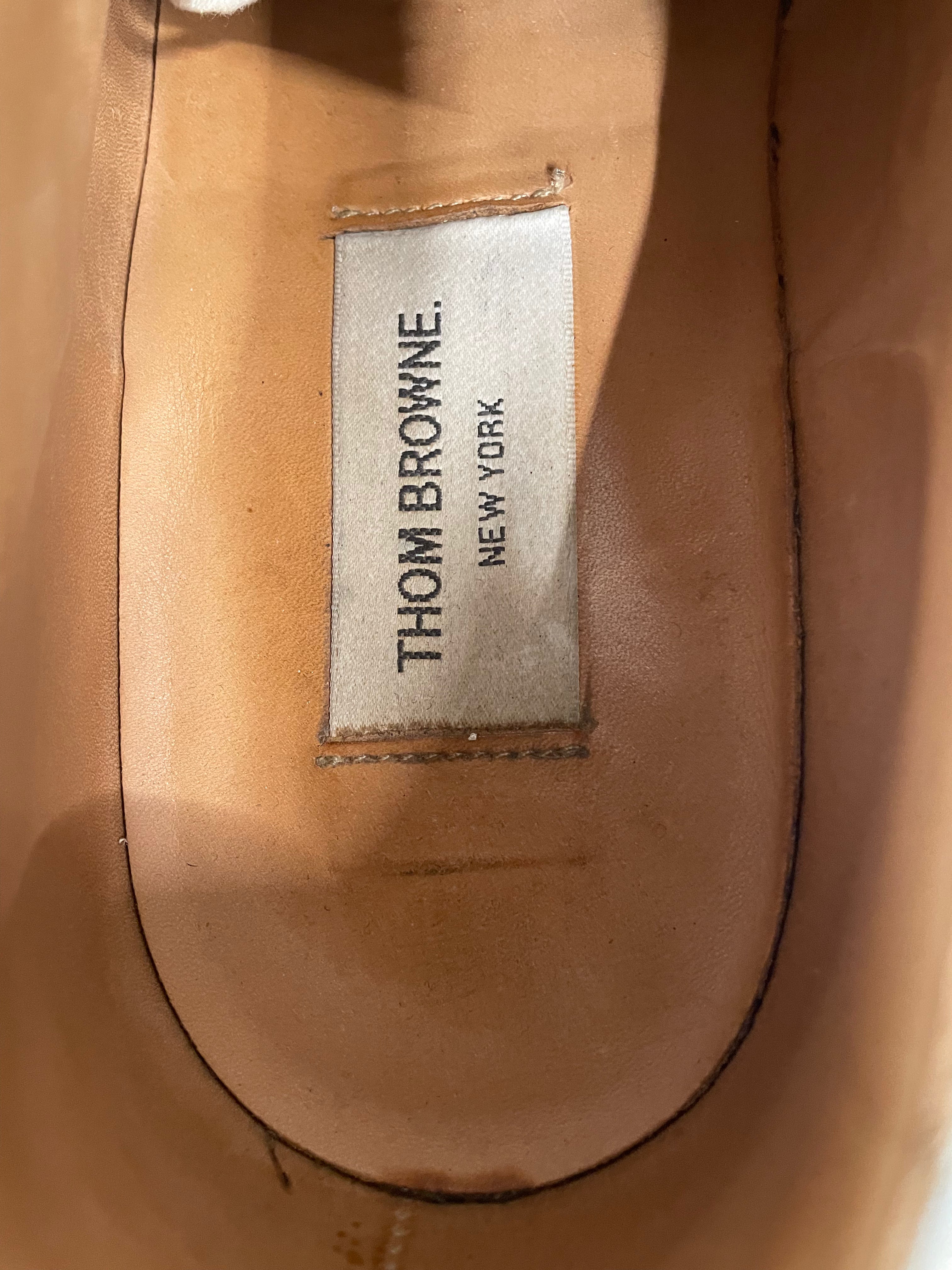 THOM BROWNE. NEW YORK/Dress Shoes/US 8/SLV/silver perforated view 3