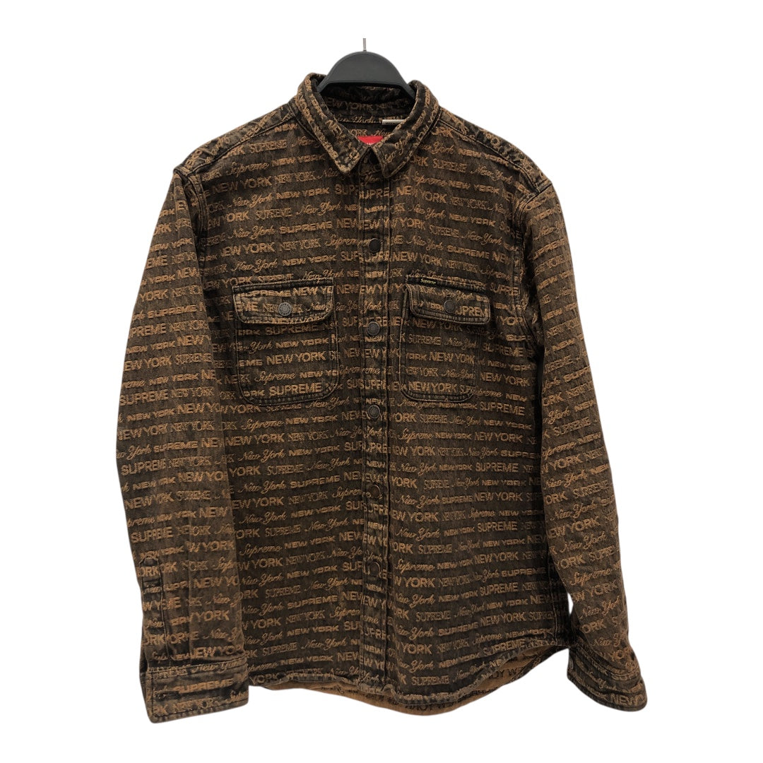 Supreme/Denim Jkt/M/Cotton/BRW/All Over Print/ view 1