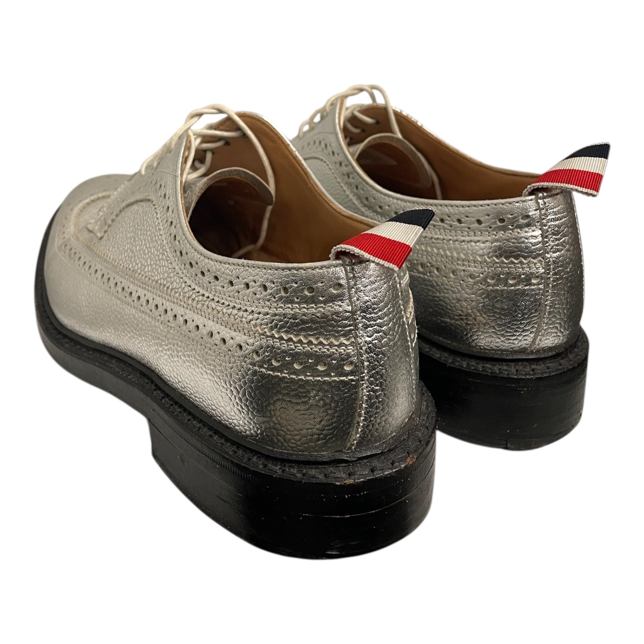 THOM BROWNE. NEW YORK/Dress Shoes/US 8/SLV/silver perforated view 2