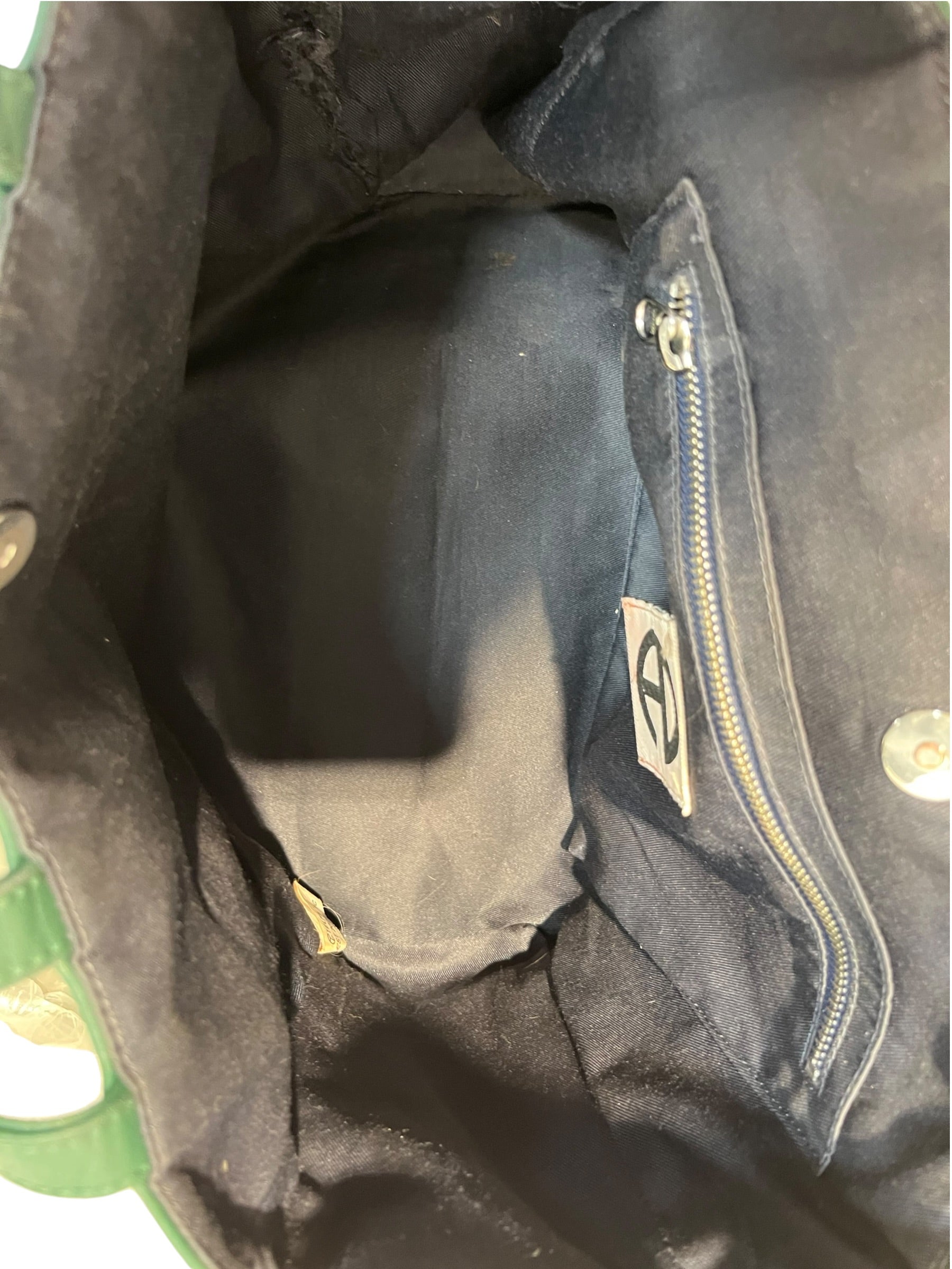 Telfar/Cross Body Bag/Leather/GRN/drk green embosed telf view 3