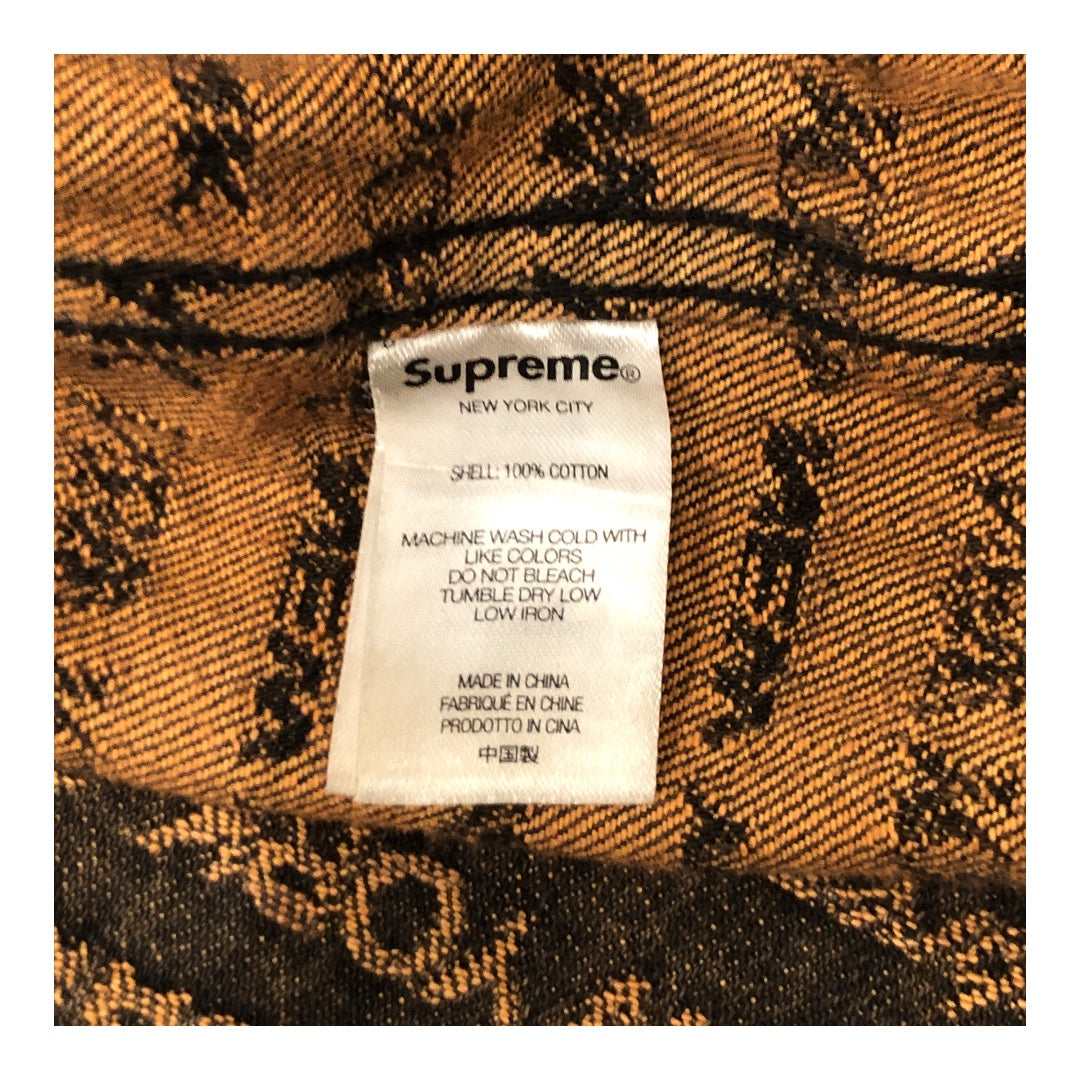 Supreme/Denim Jkt/M/Cotton/BRW/All Over Print/ view 4