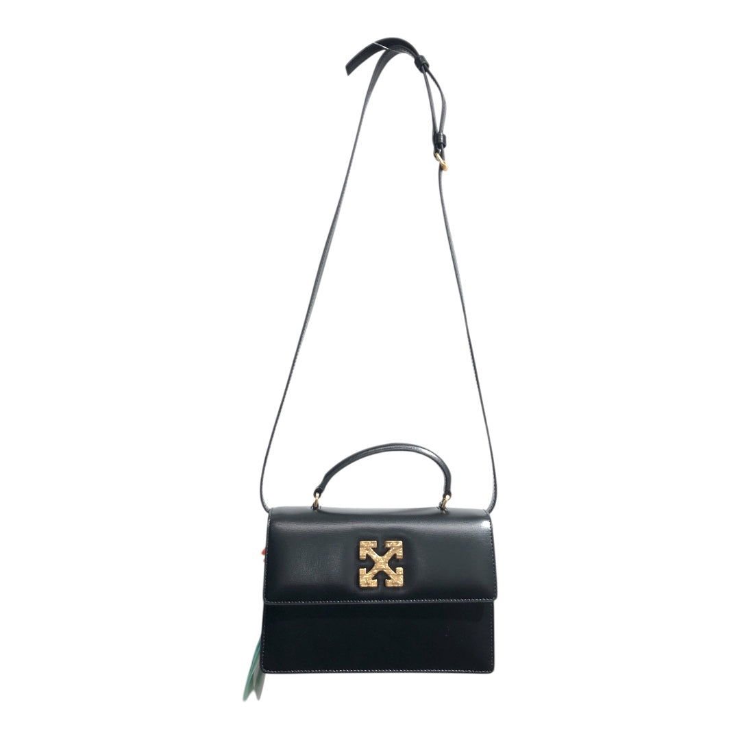 OFF-WHITE/Hand Bag/Leather/BLK/LEATHER JITNEY NEW view 1