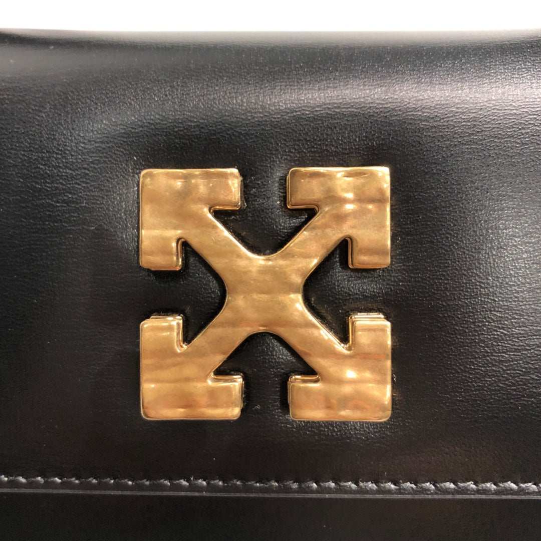 OFF-WHITE/Hand Bag/Leather/BLK/LEATHER JITNEY NEW view 3