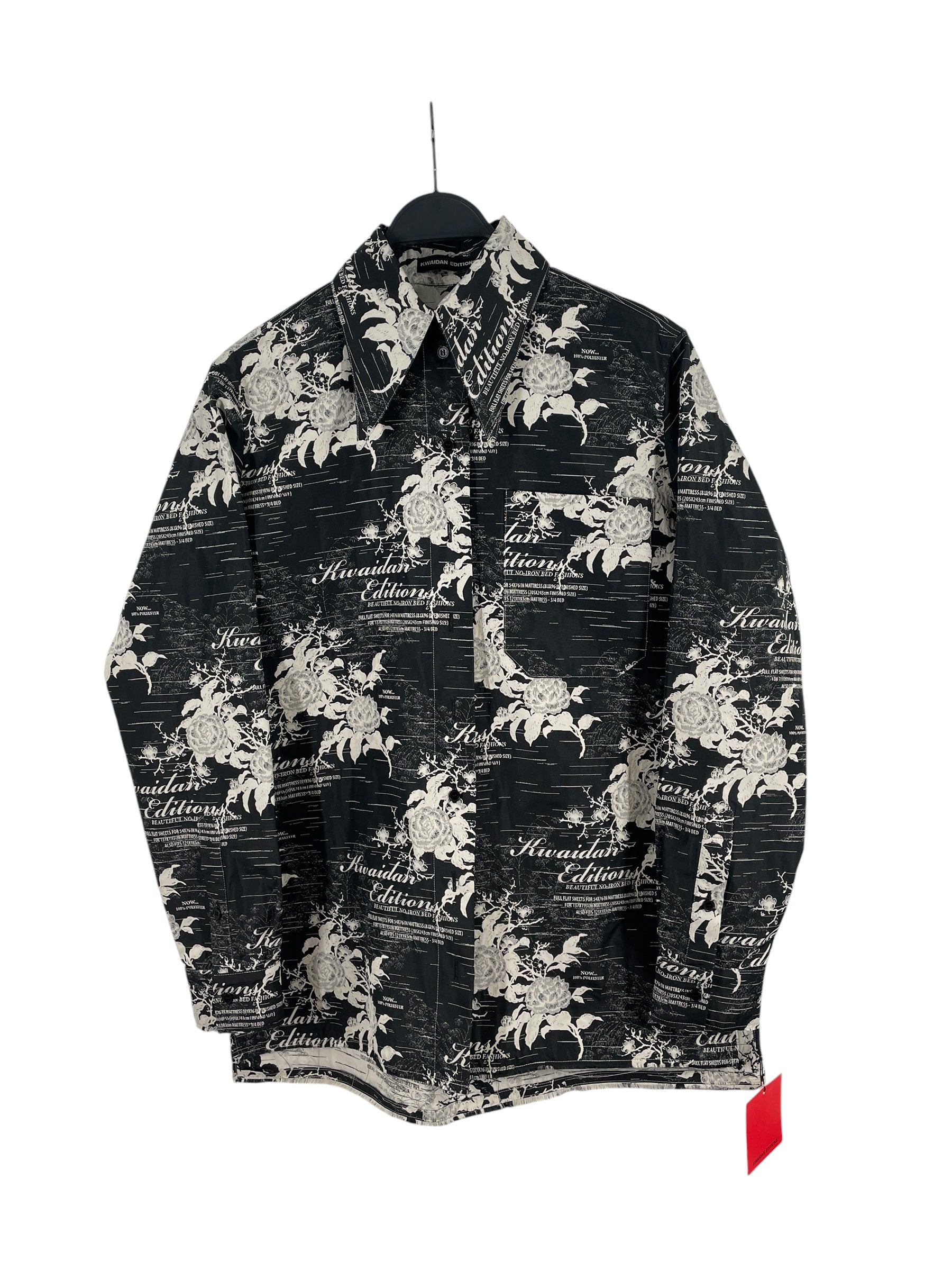 KWAIDAN EDITIONS/LS Shirt/38/Cotton/BLK/All Over Print/VINTAGE WRITITNG\FW22 view 1
