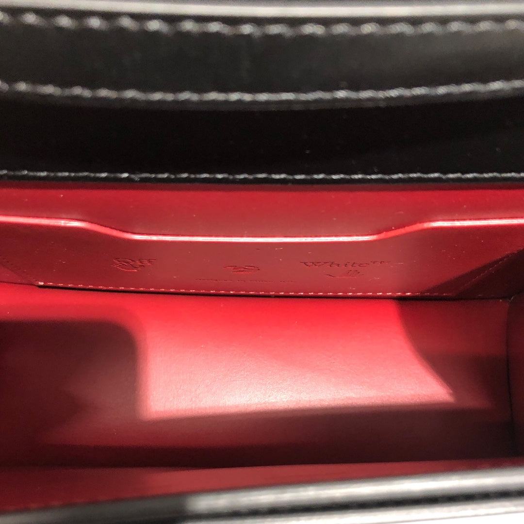 OFF-WHITE/Hand Bag/Leather/BLK/LEATHER JITNEY NEW view 5